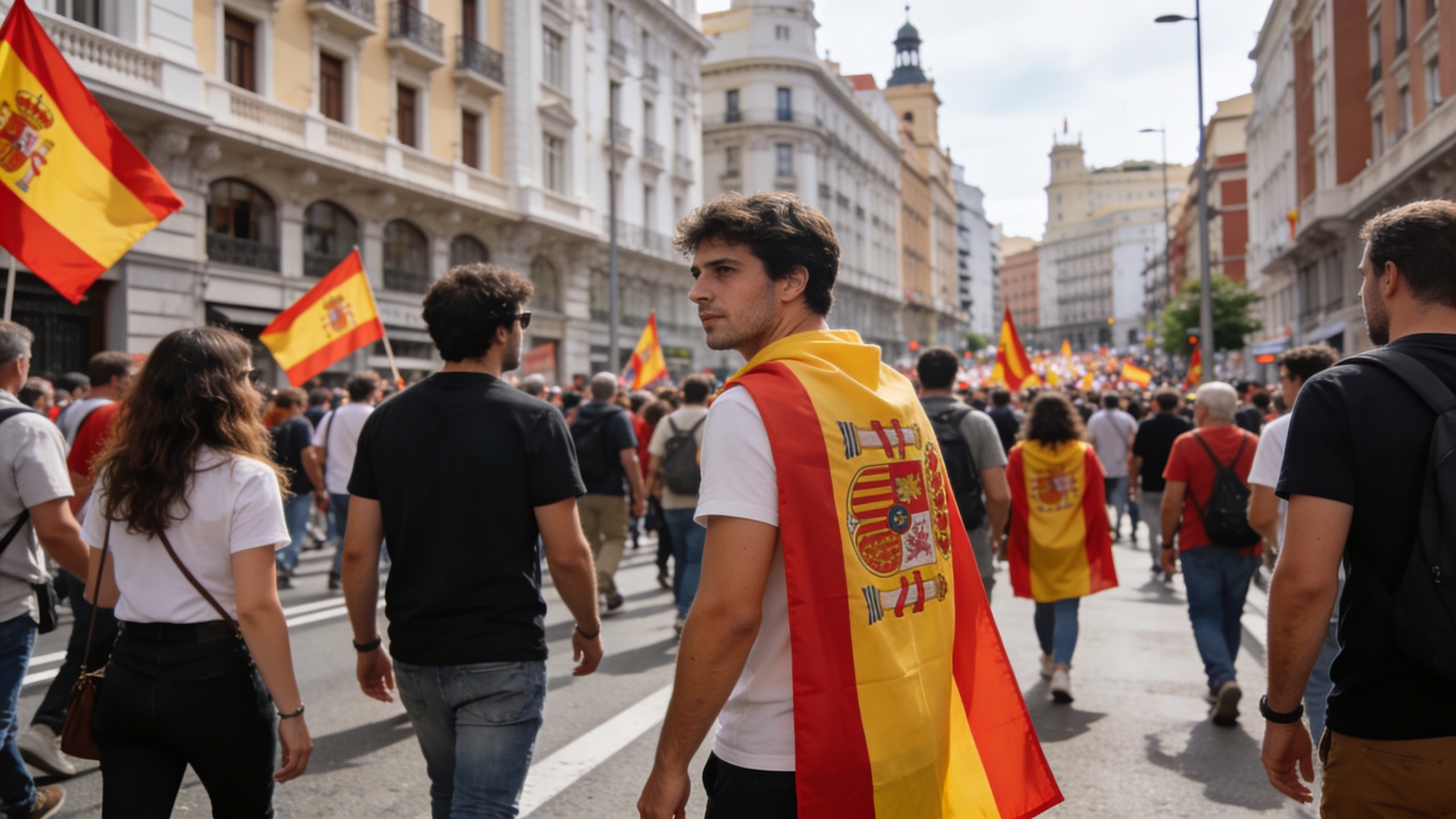 El fallo judicial en el caso Zapatero intensificó las protestas en el centro de la capital Español.News
