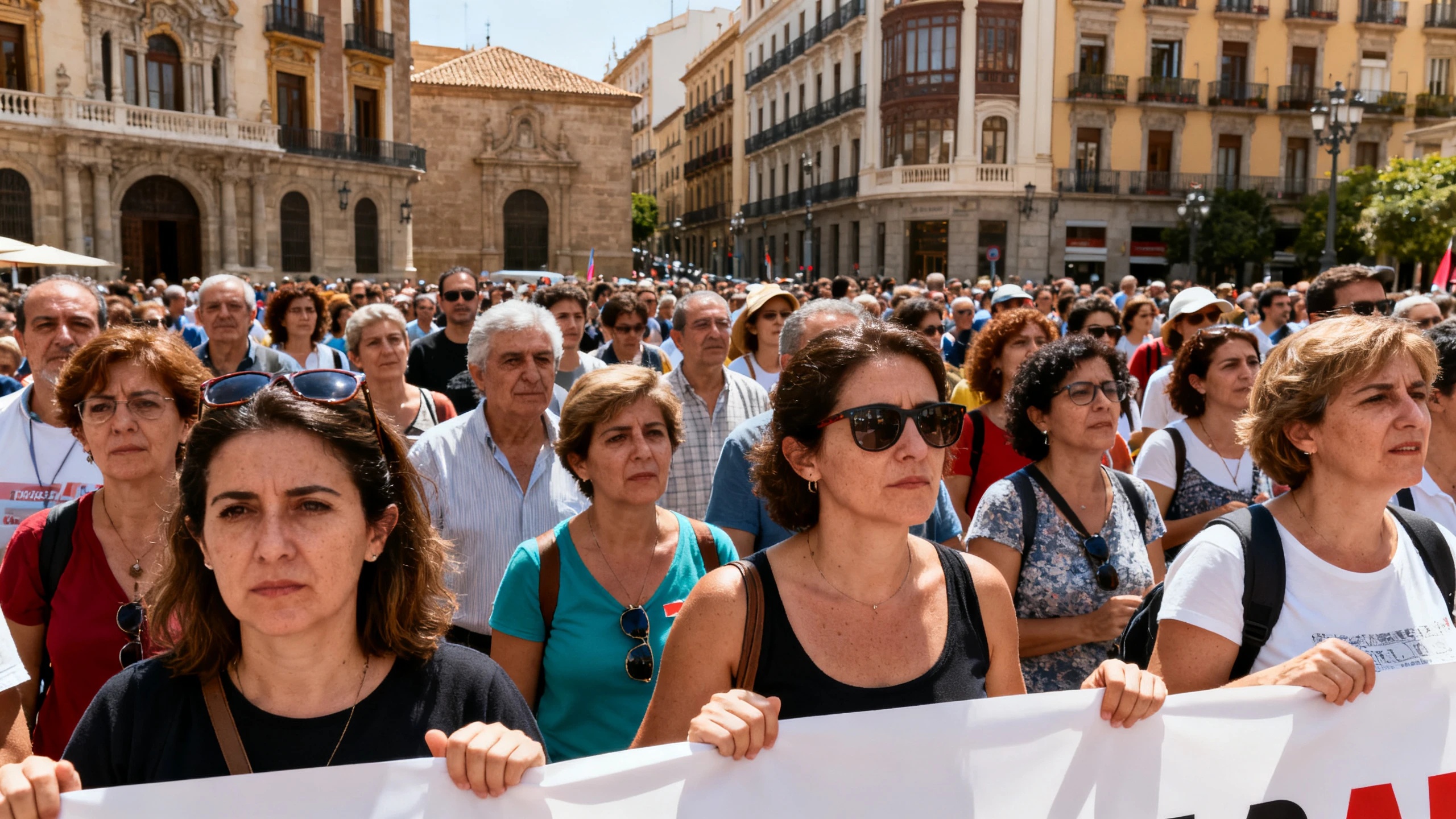 En el centro de Valencia, masiva protesta de profesores tras el fracaso de las negociaciones salariales Español.News