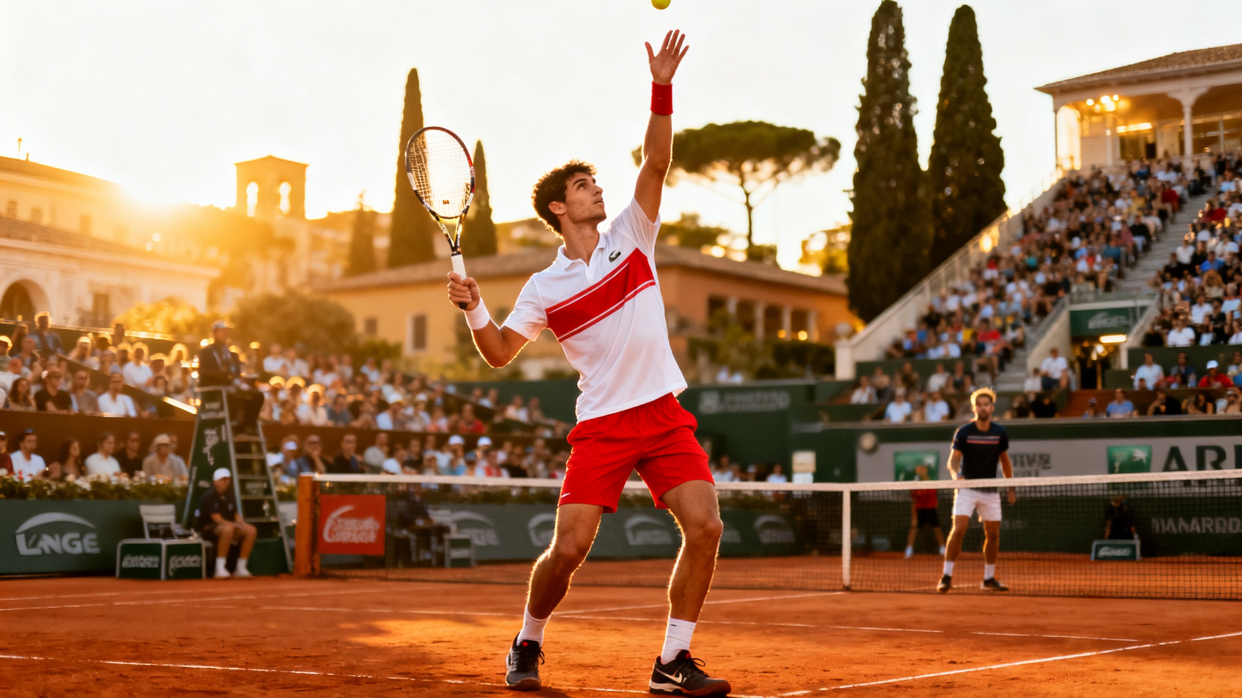 Duelo nocturno en Roma: el español Landaluce desafía al favorito Medvedev Español.News