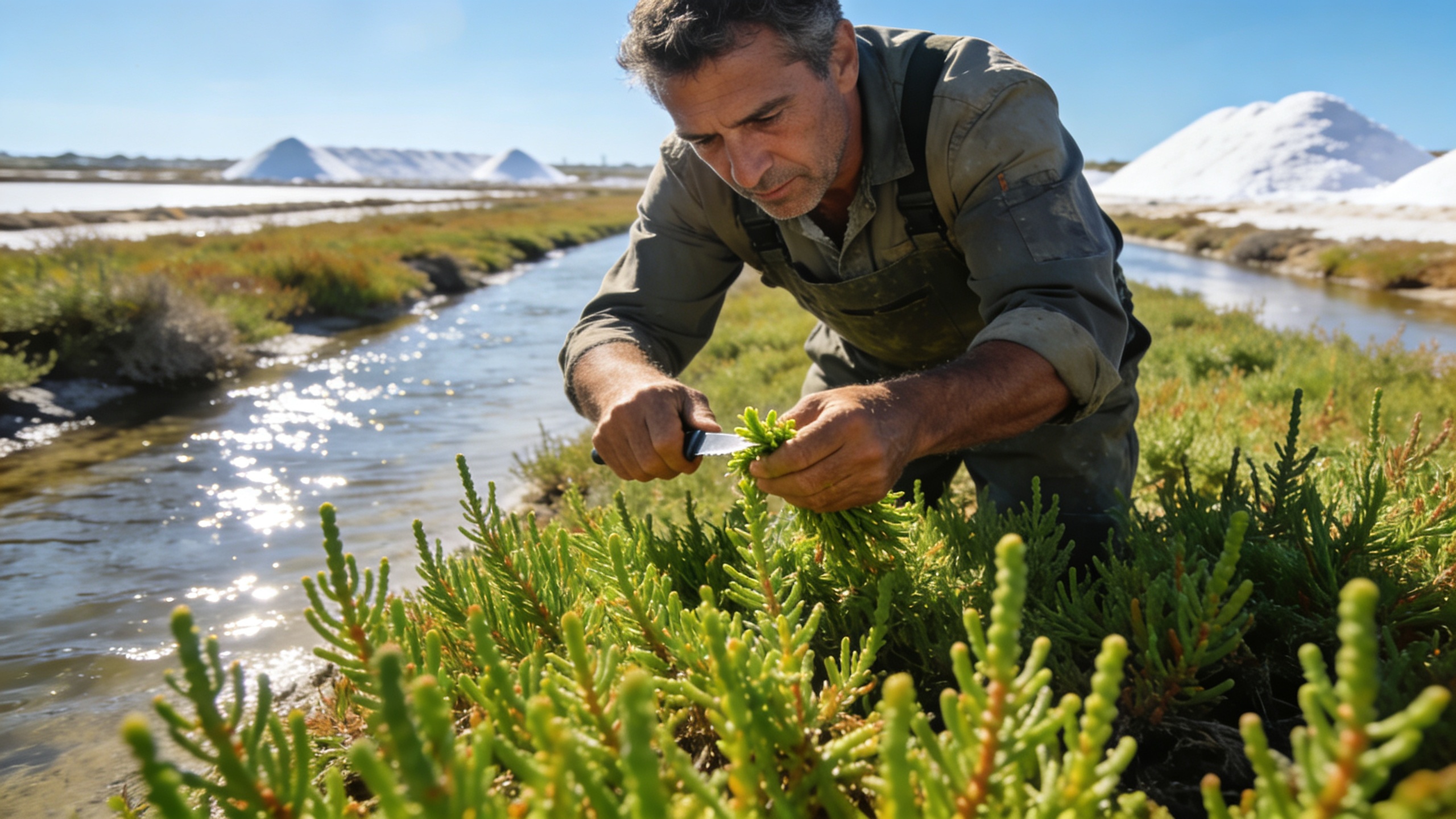 Autoridades y científicos estudian el cultivo de salicornia en las marismas de Huelva Español.News