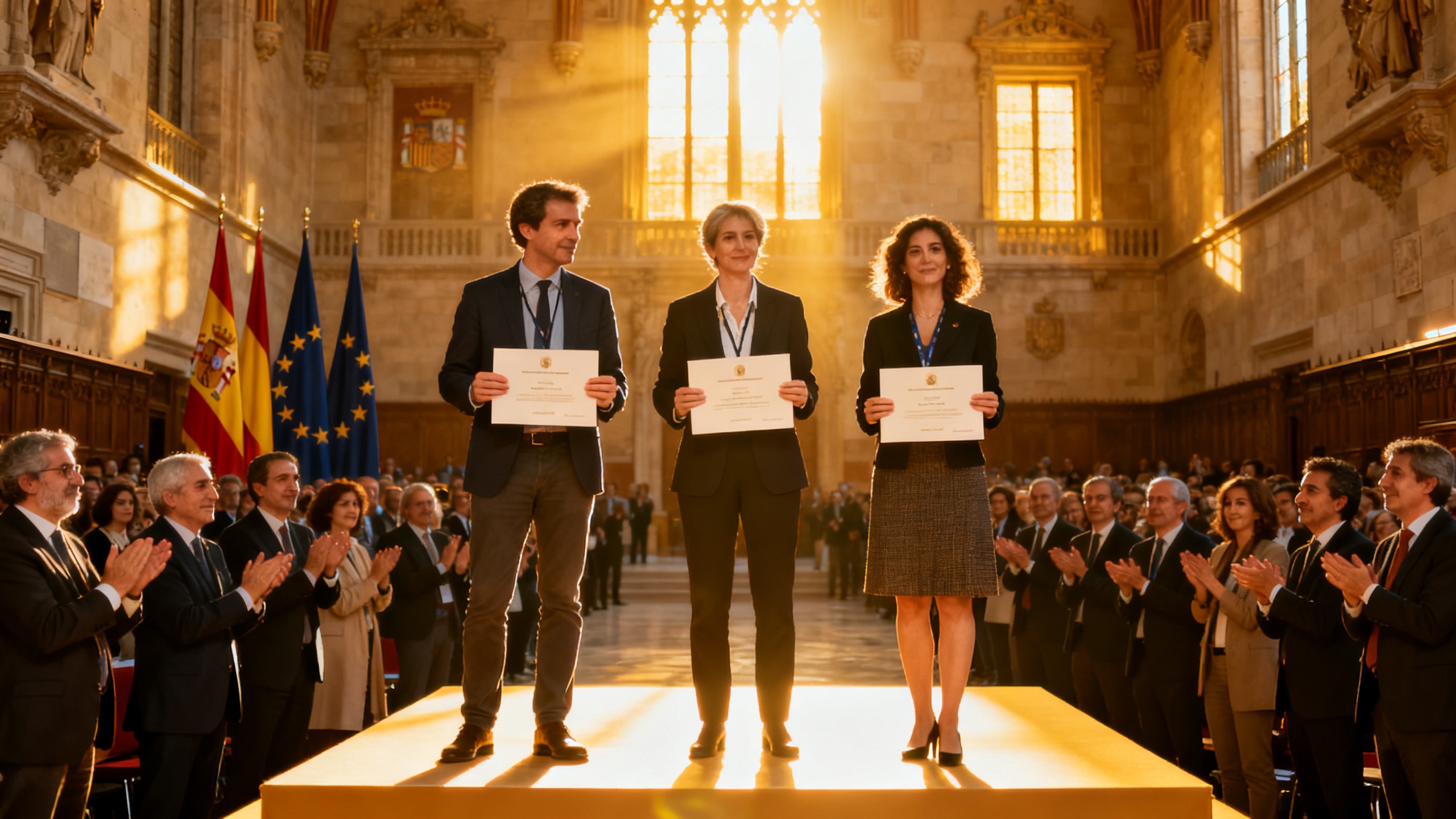 Quiénes recibieron los principales premios de periodismo europeo en el año aniversario Español.News