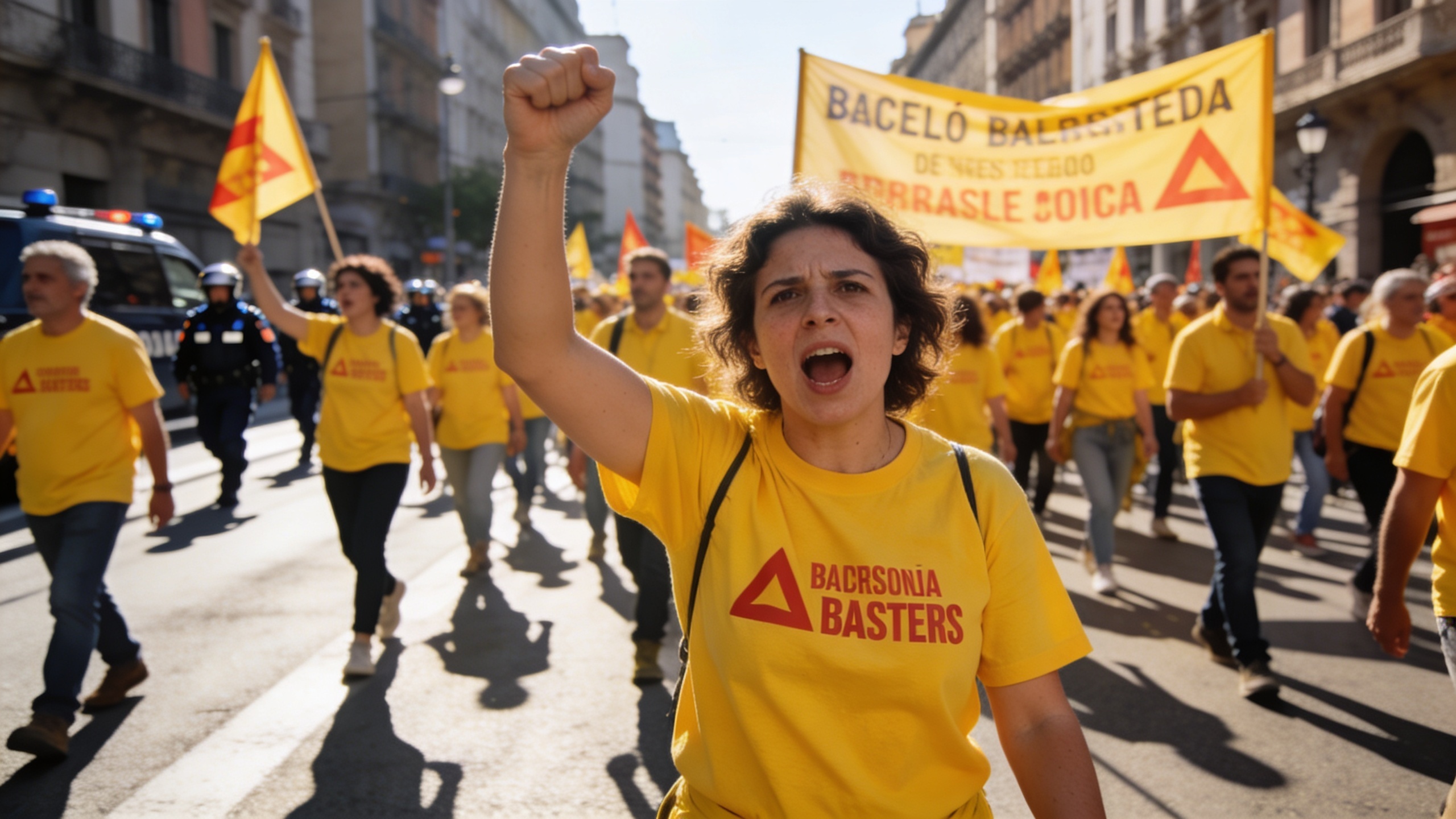 Profesores en Barcelona salen a las calles por disputas sobre Mossos y reformas Español.News