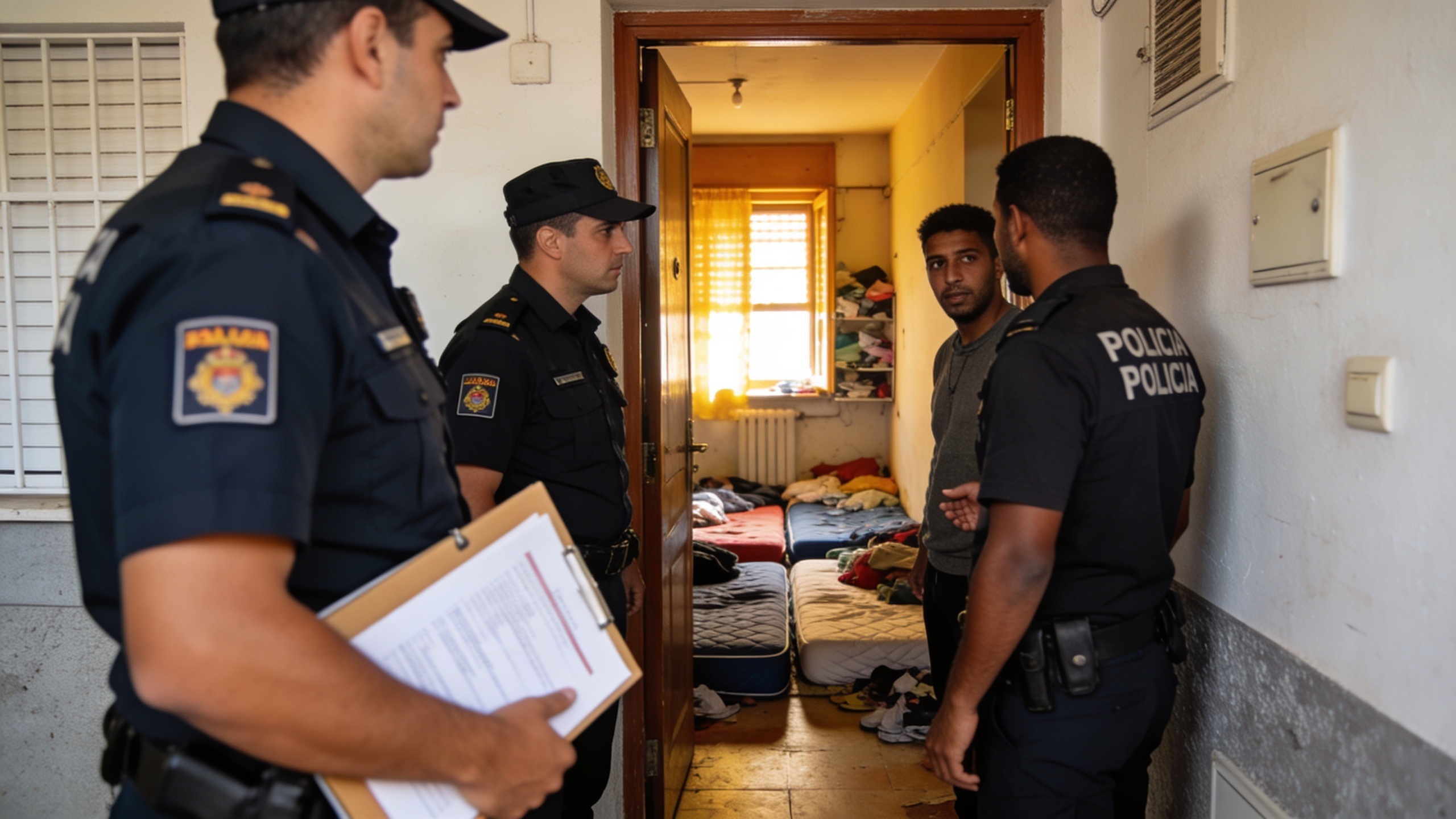 La policía descubre registros masivos ficticios en pisos de 80 m² en Andalucía Español.News