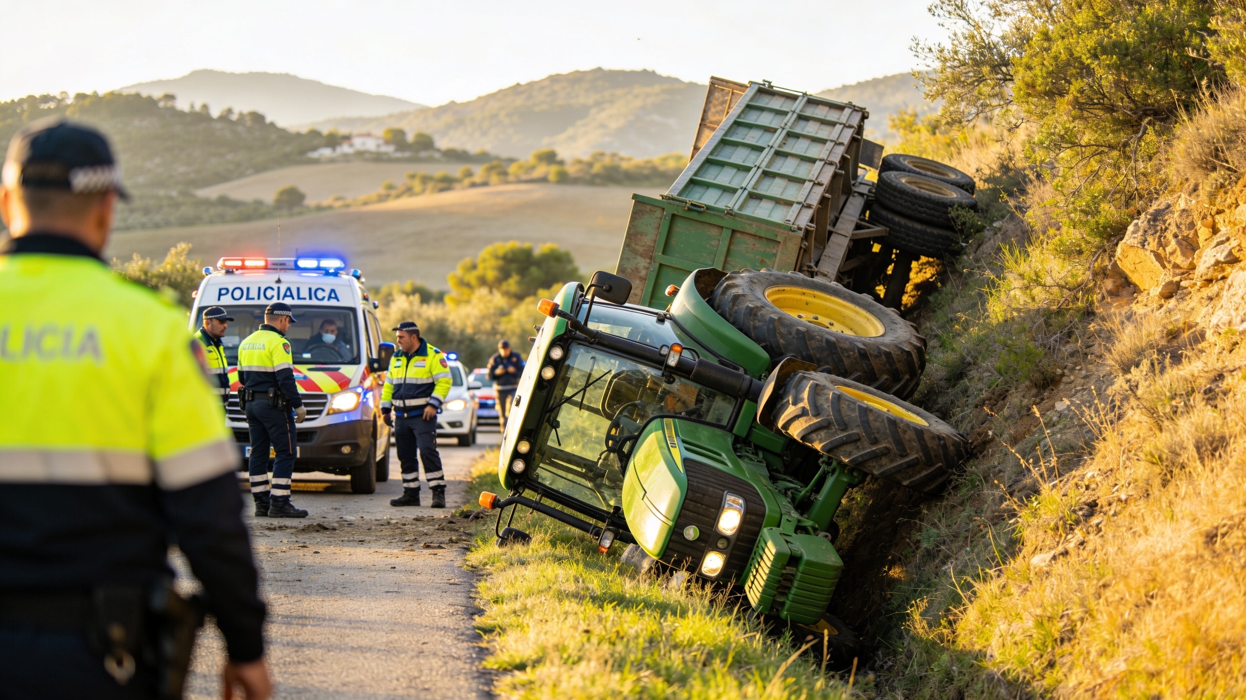 Accidente mortal con tractor y choque múltiple en la C-31 en Cataluña Español.News