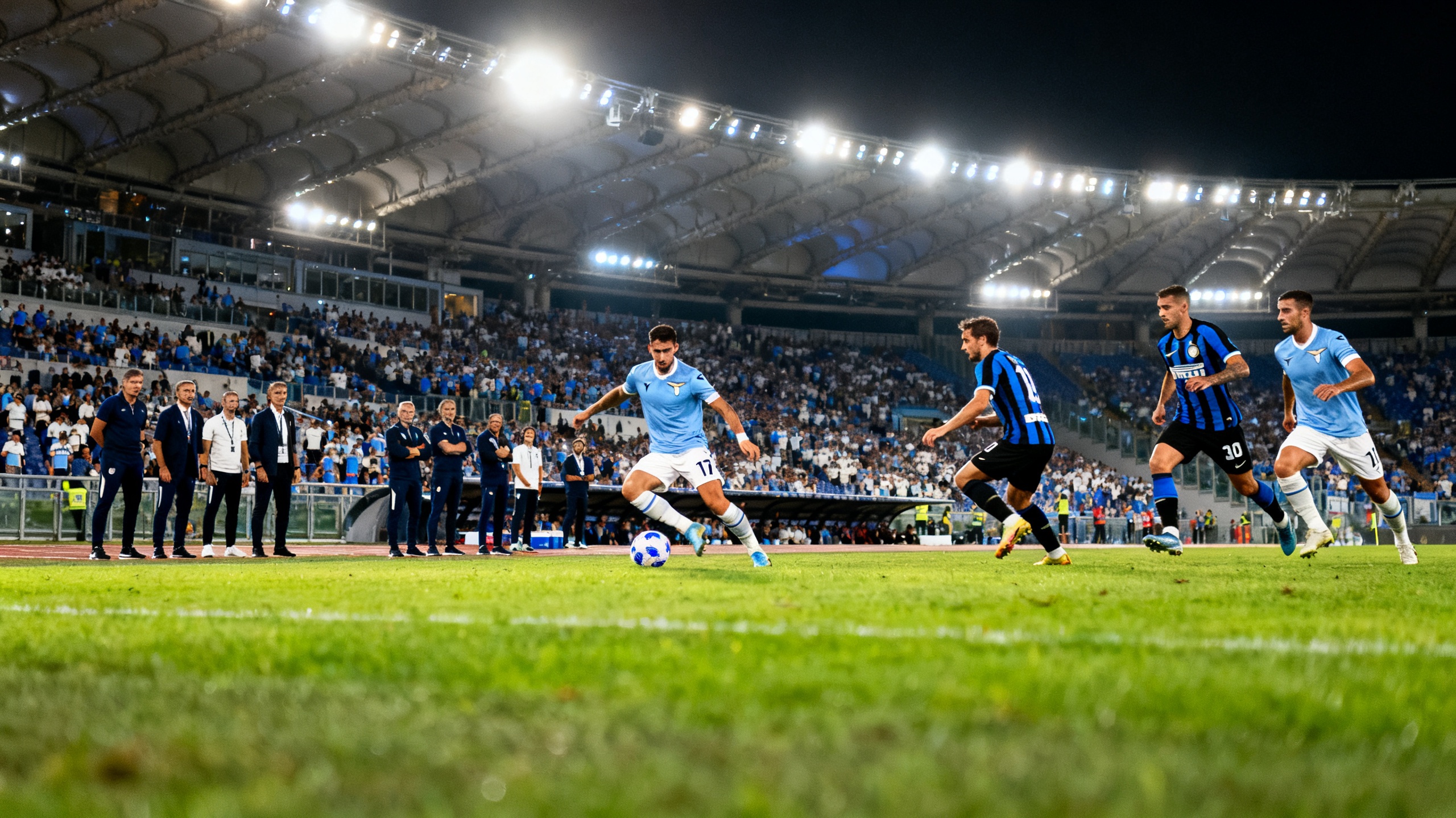 En Milán se anuncian las alineaciones iniciales y detalles de la transmisión del partido Lazio — Inter Español.News