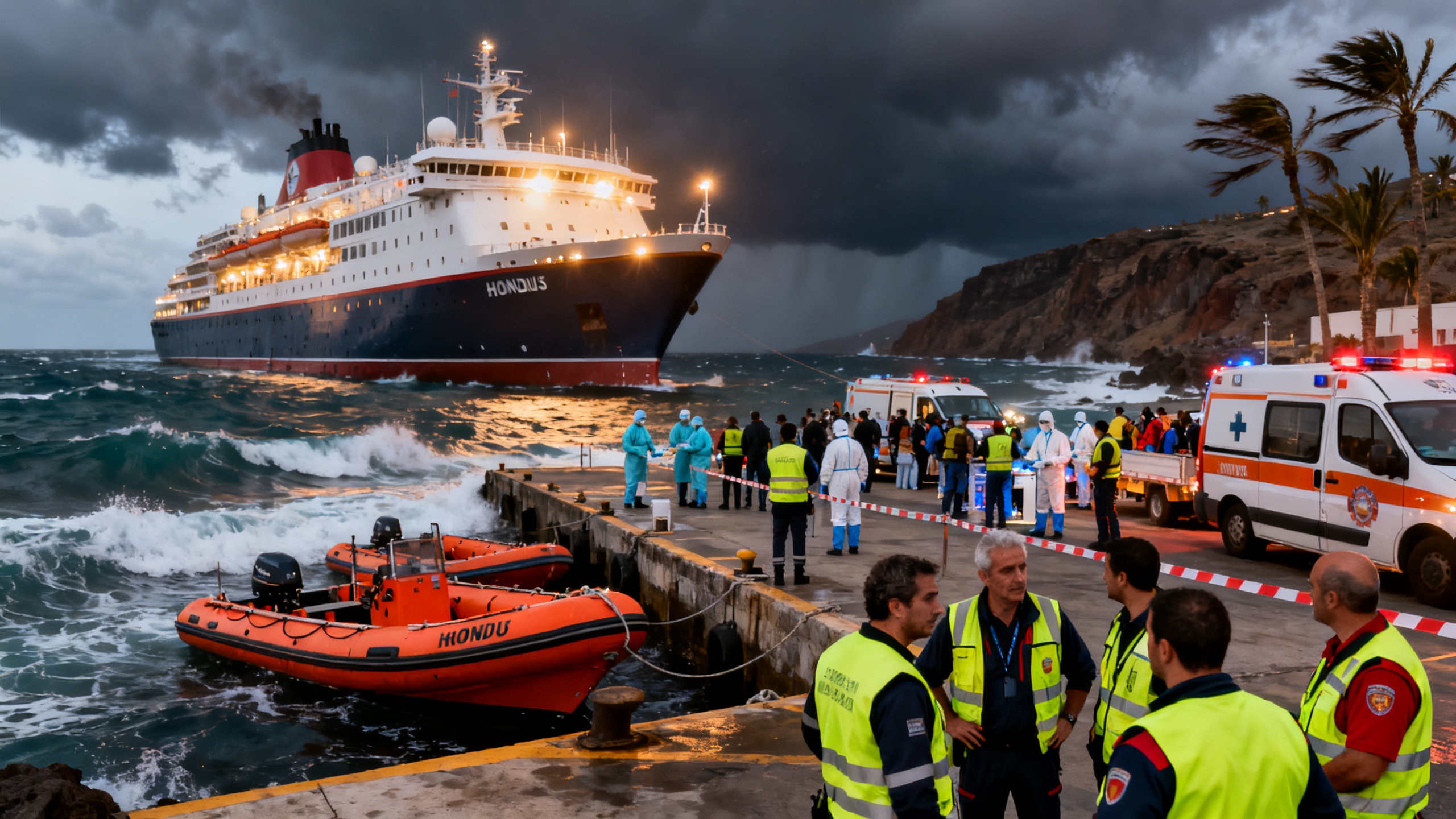 Pasajeros del MV Hondius evacuados por amenaza de tormenta y brote viral Español.News