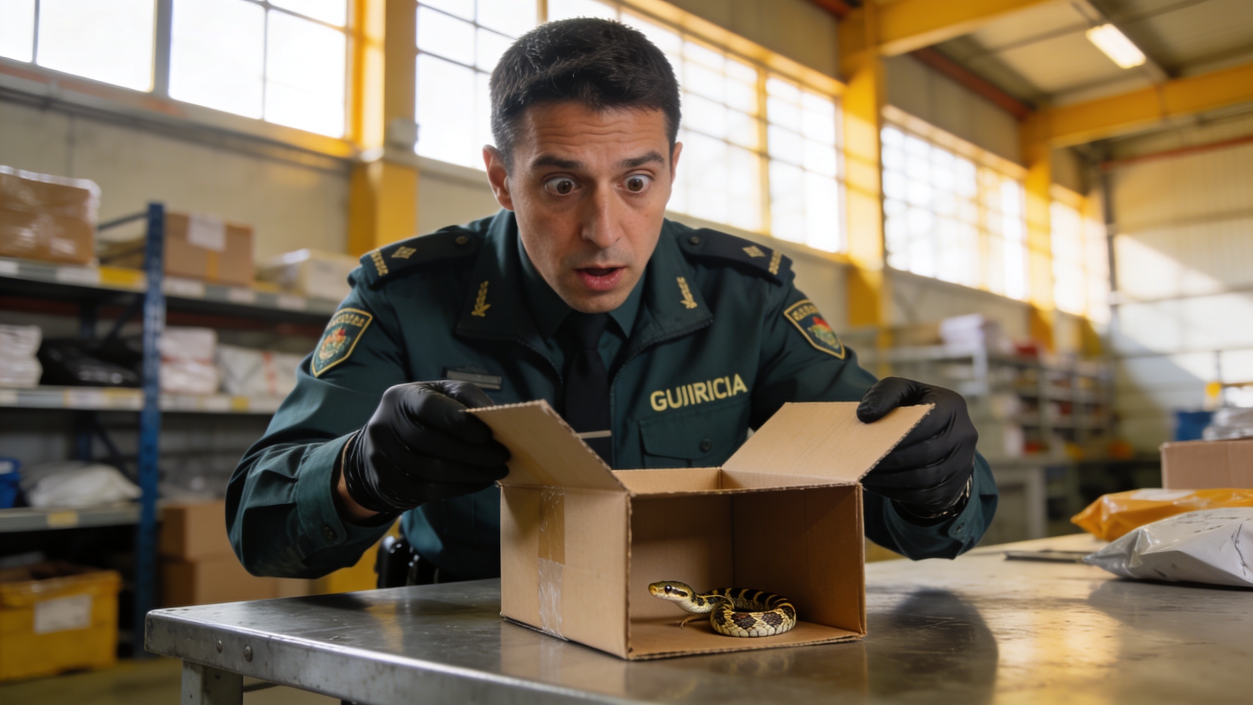 La empresa de correos en Beriosar no sabía del transporte de un animal vivo Español.News