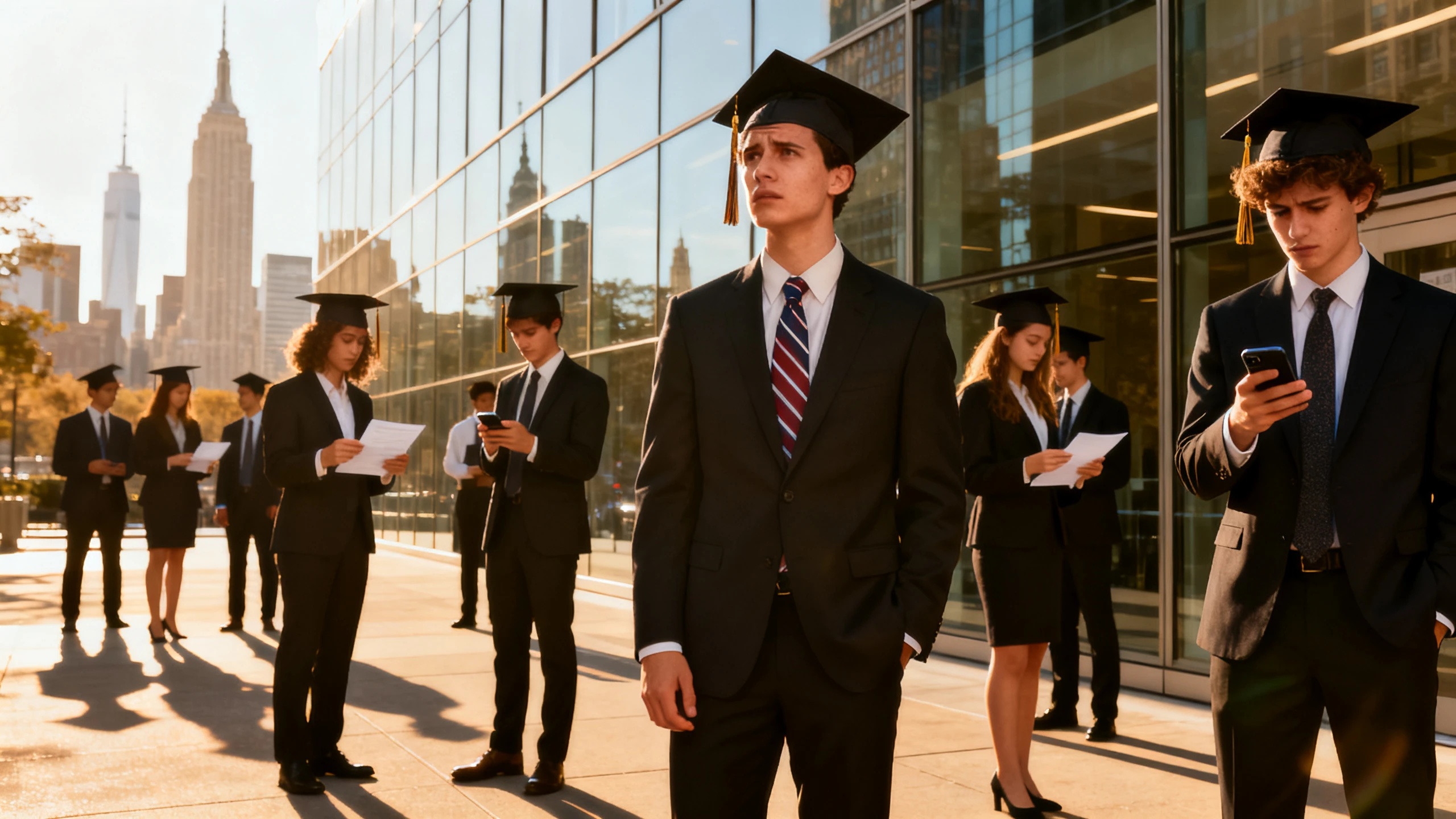 Los jóvenes titulados universitarios se enfrentan a dificultades en el mercado laboral de EE. UU. Español.News