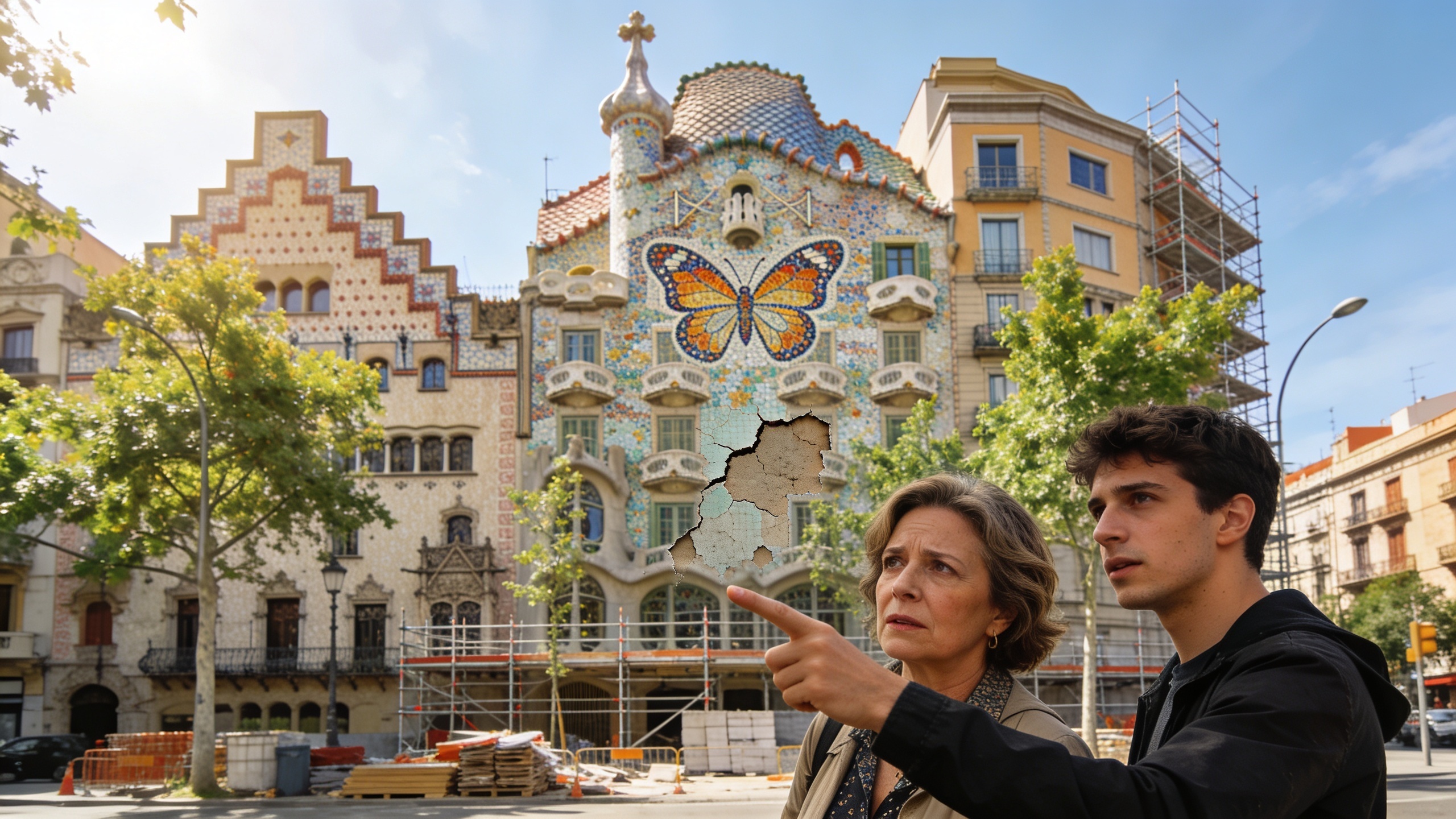 En una casa histórica con mosaicos se detectan grietas y falta de elementos Español.News