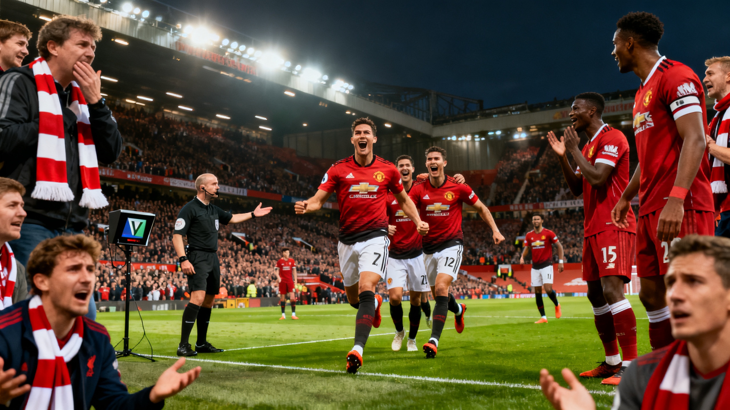 VAR, gol polémico y bajas: detalles del partido Manchester United — Liverpool Español.News