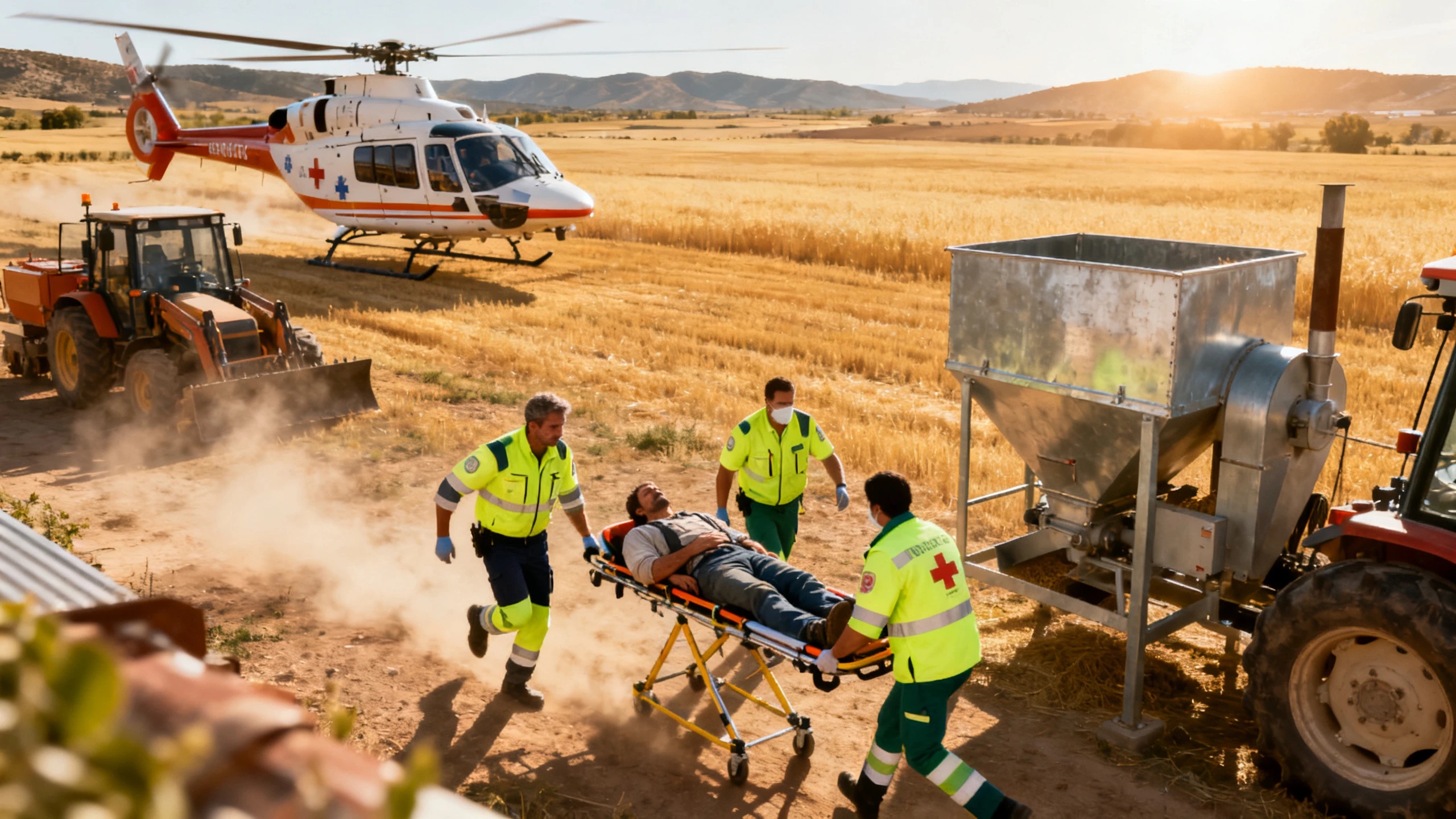 En Aragón, extorero hospitalizado de urgencia tras un accidente con maquinaria Español.News