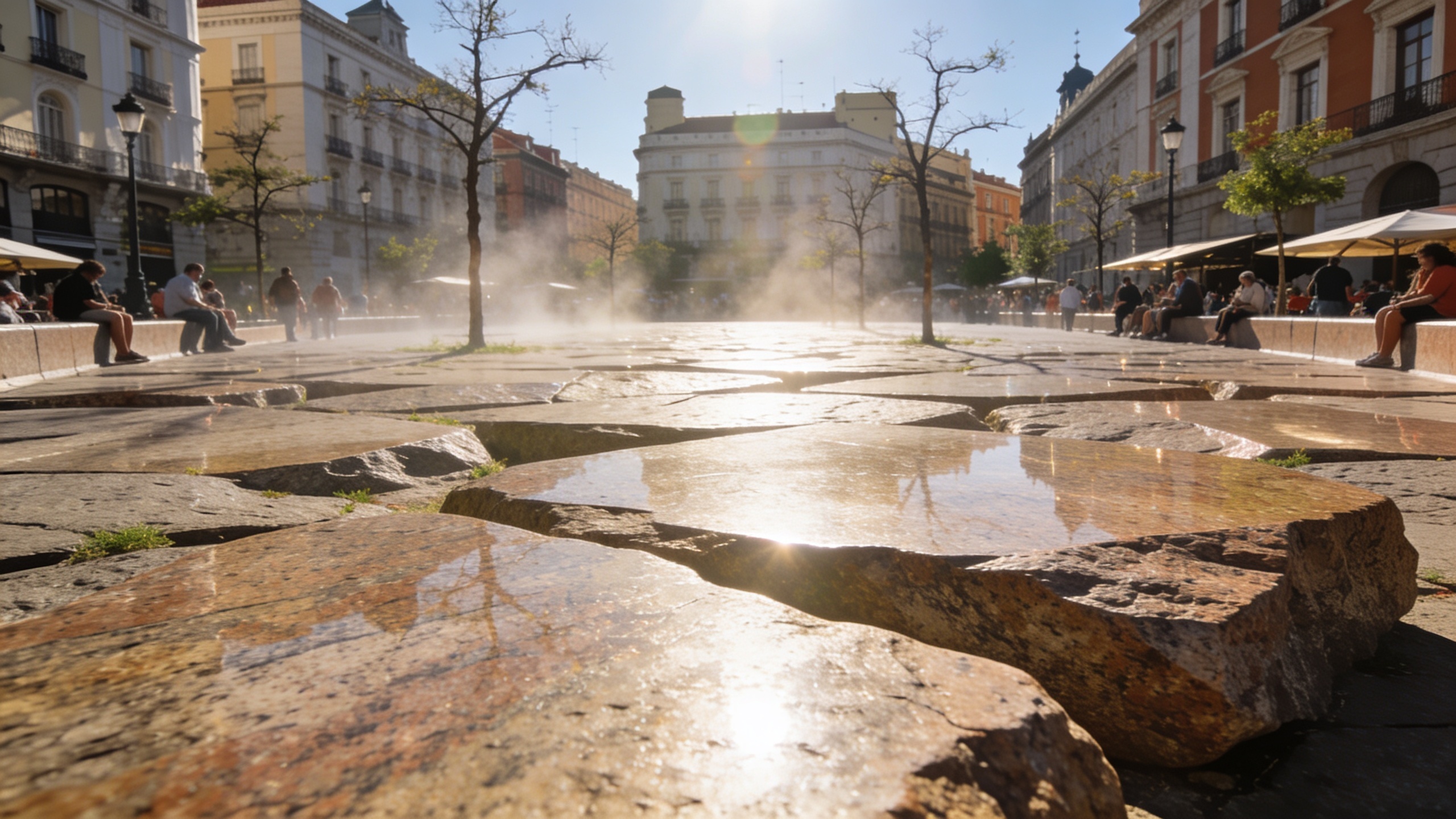 Por qué en la capital de España critican el uso masivo de granito en las calles Español.News