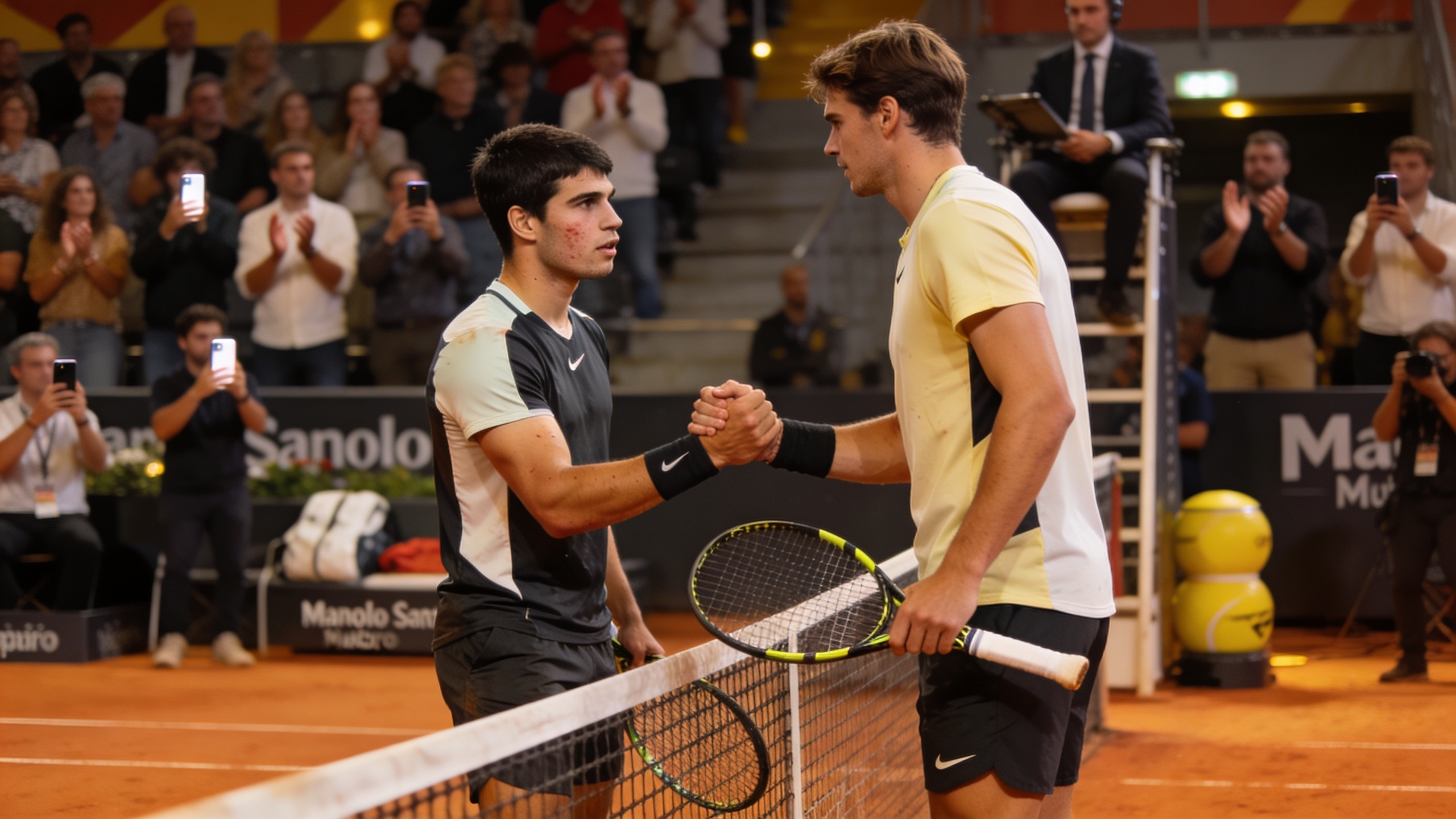 Joven tenista de Leganés se convierte en el nuevo héroe del torneo tras su partido contra el líder del ranking Español.News