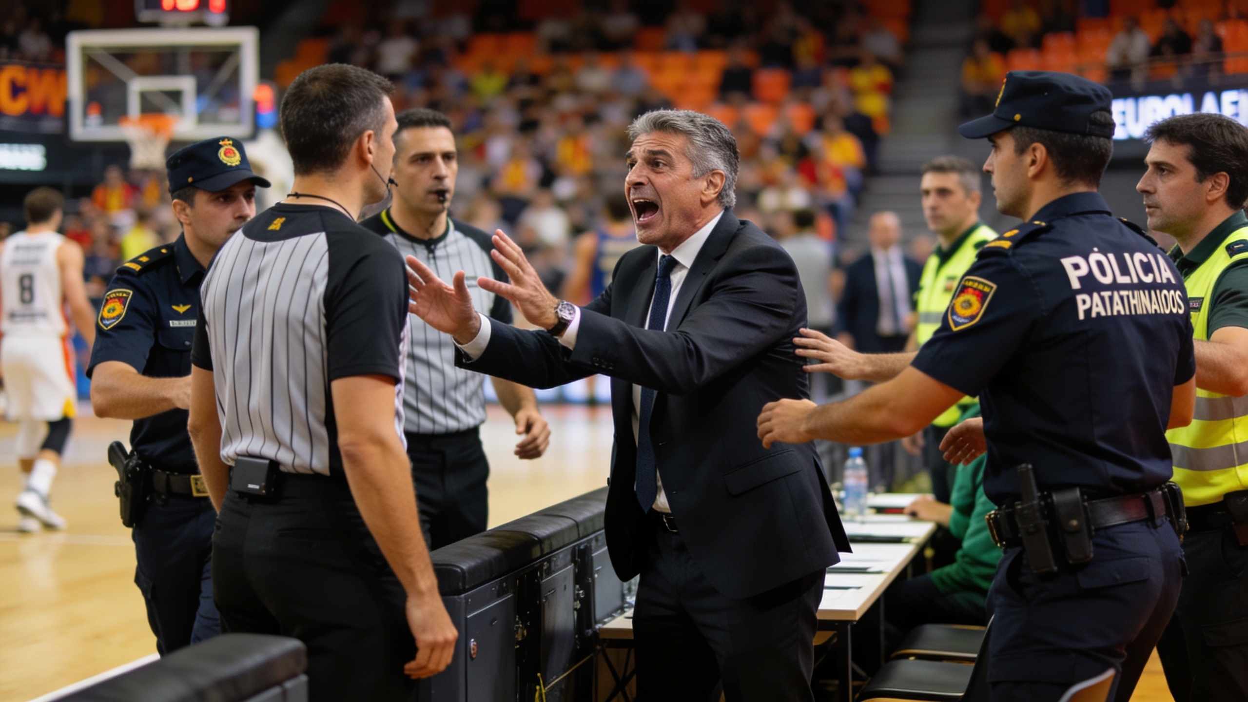 Un incidente con el presidente del Panathinaikos provocó la intervención policial en Valencia Español.News