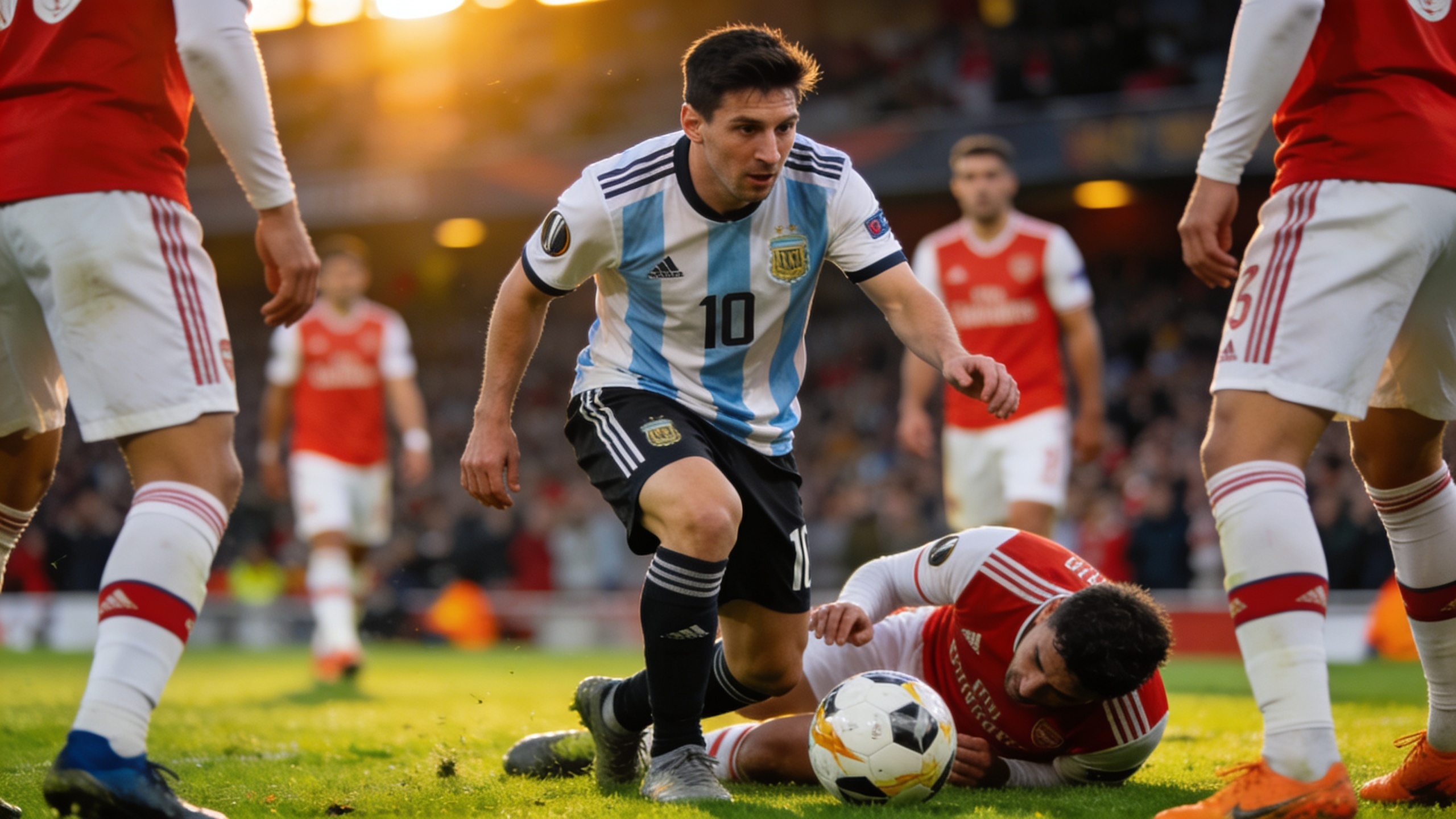 La lesión del delantero no impedirá su participación en el partido de vuelta contra el Arsenal Español.News