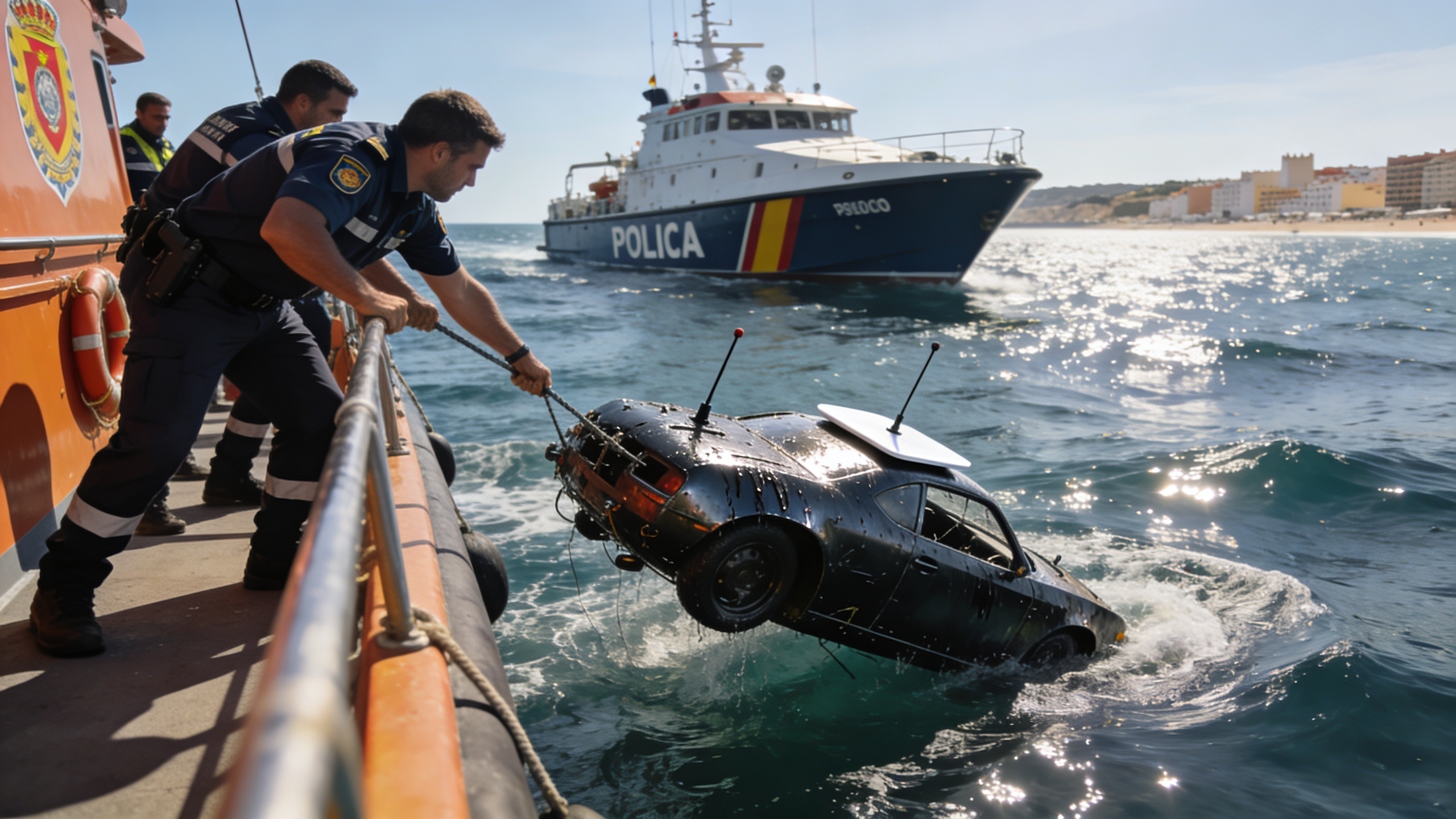 Un dron no identificado, sin carga, hallado frente a la costa de Cádiz por equipos de rescate Español.News