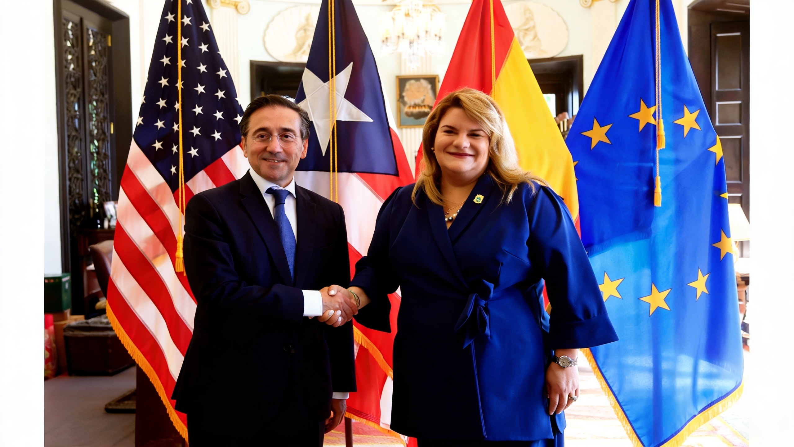 Visita de Albares a San Juan: conflicto por el estatus del idioma español Español.News