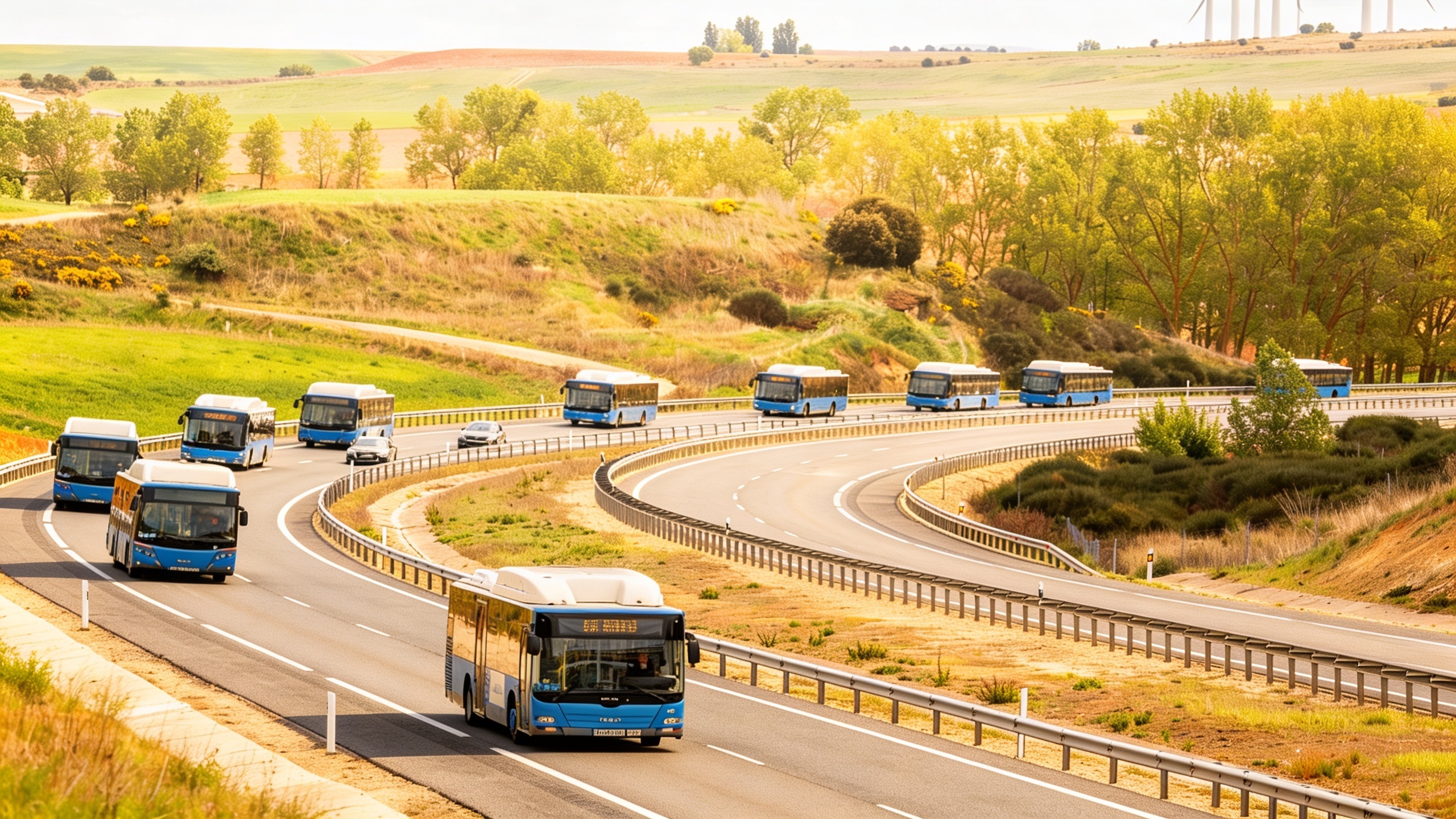 La mitad de la flota urbana de Burgos destruida por el fuego — la capital proporcionó transporte Español.News