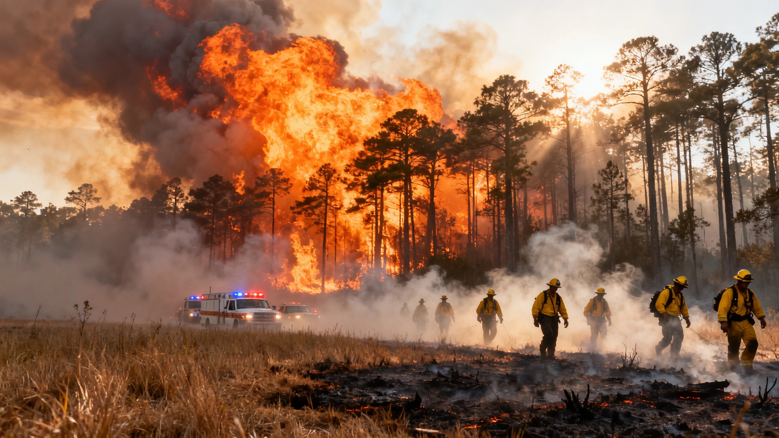 Las autoridades de dos provincias luchan contra el fuego en medio de la sequía y fuertes vientos Español.News