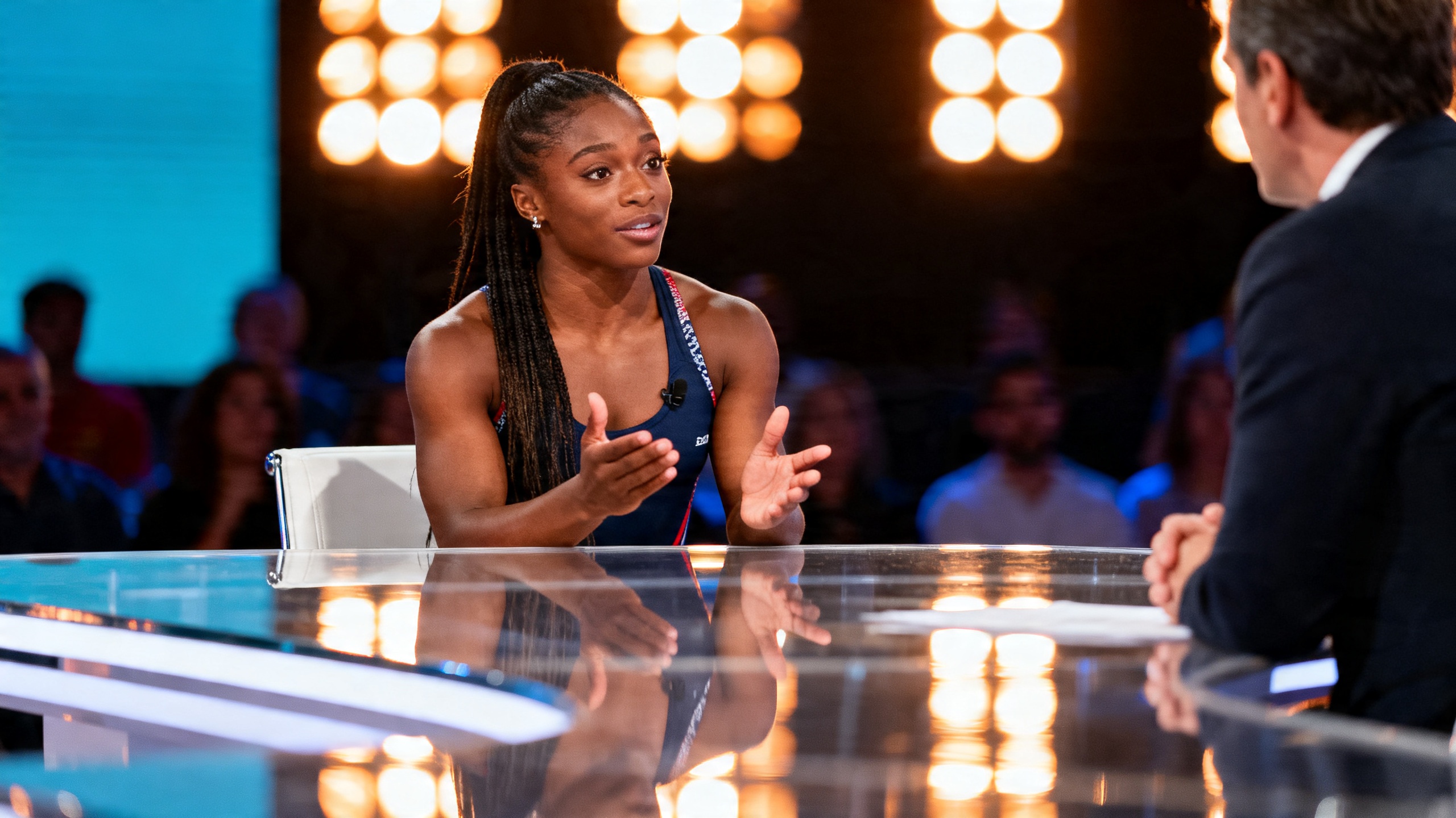 La gimnasta estadounidense habló de los retos del deporte y de su trayectoria en El Hormiguero Español.News