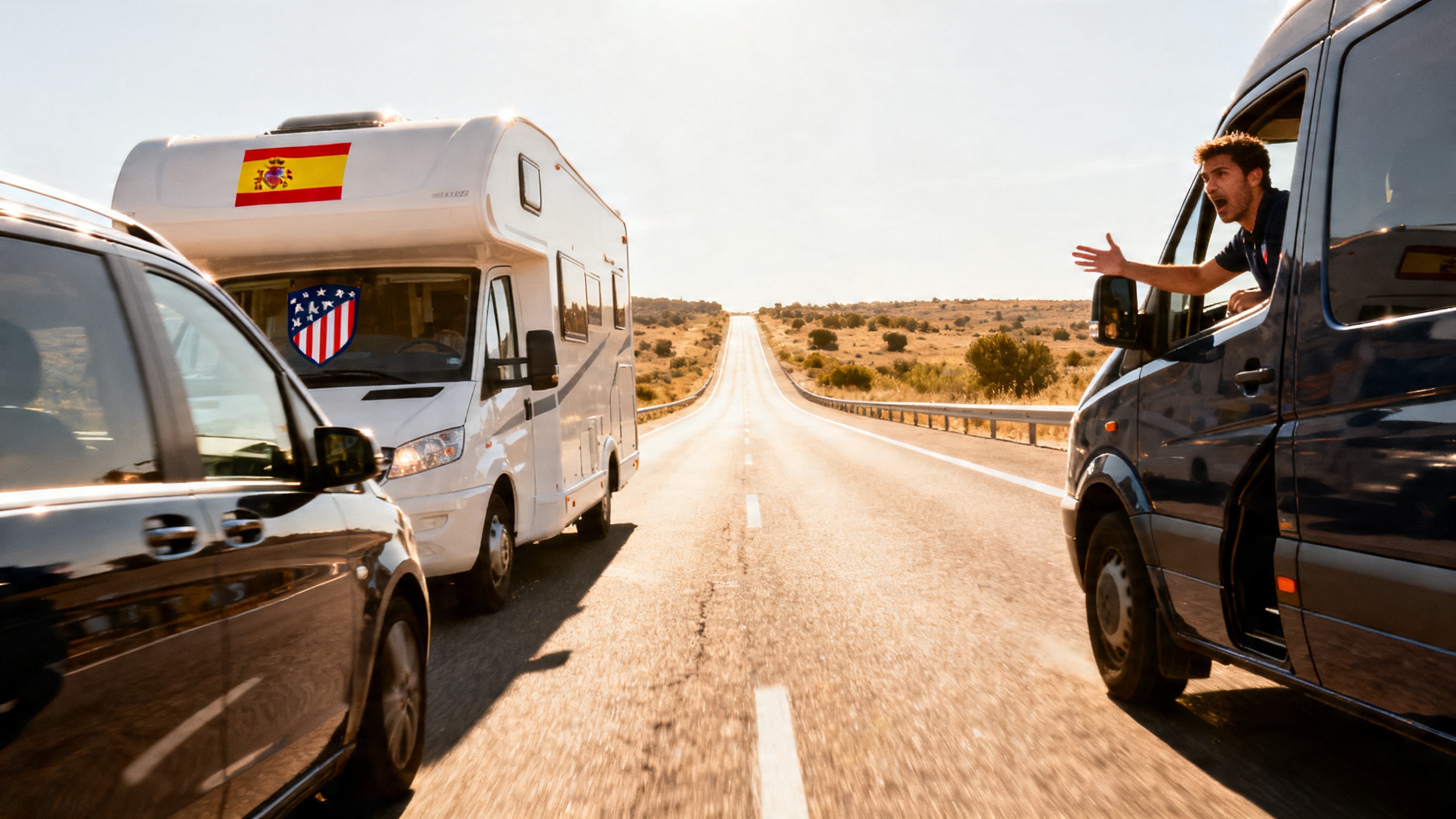 Incidente entre aficionados de la Real Sociedad y una autocaravana del Atlético en Extremadura: detalles del caso Español.News
