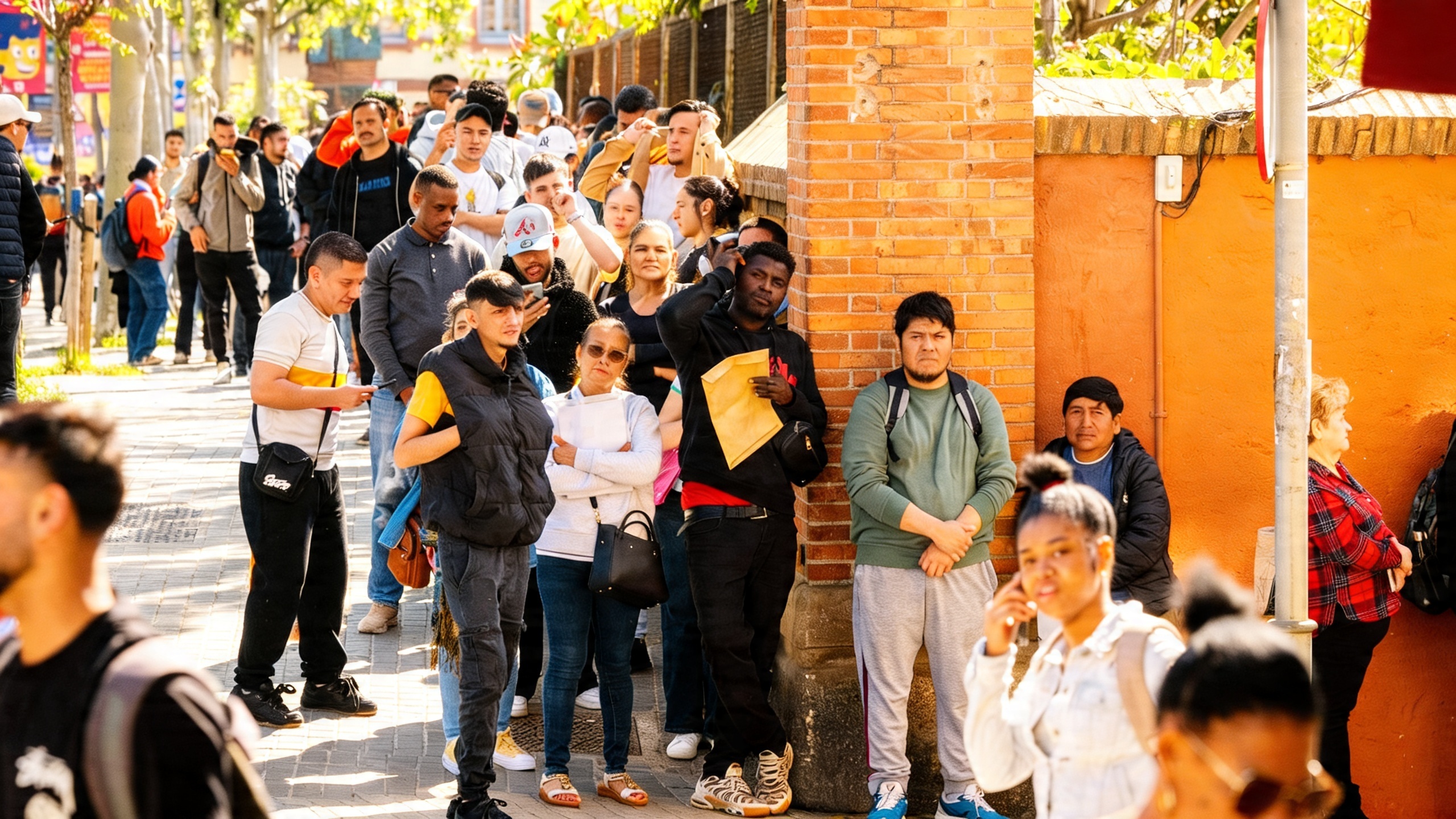 En L'Hospitalet, la cola para documentos de regularización alcanza las 5.000 personas Español.News