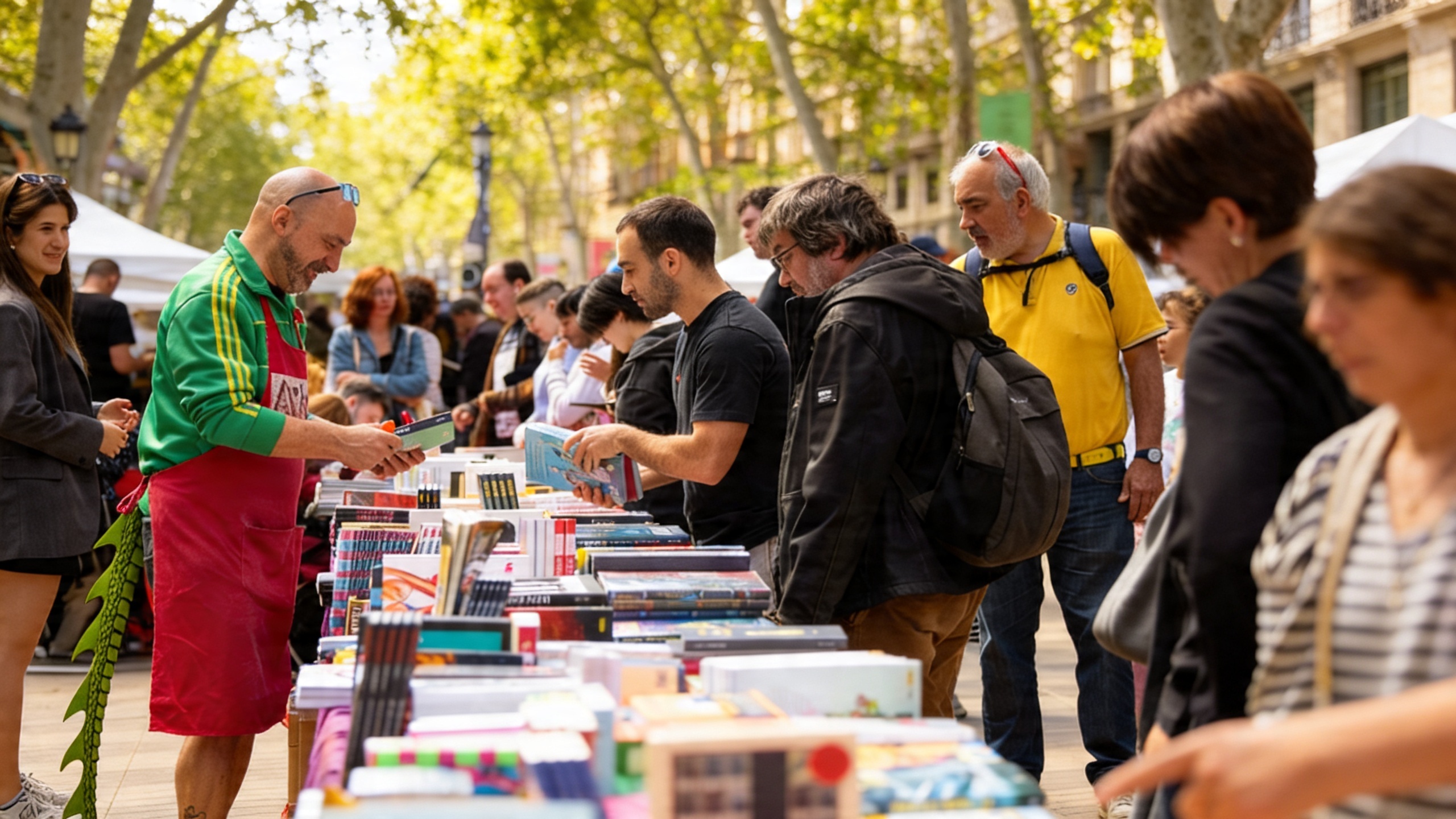 En Barcelona la fiesta de libros y rosas cambia de lugar por obras Español.News