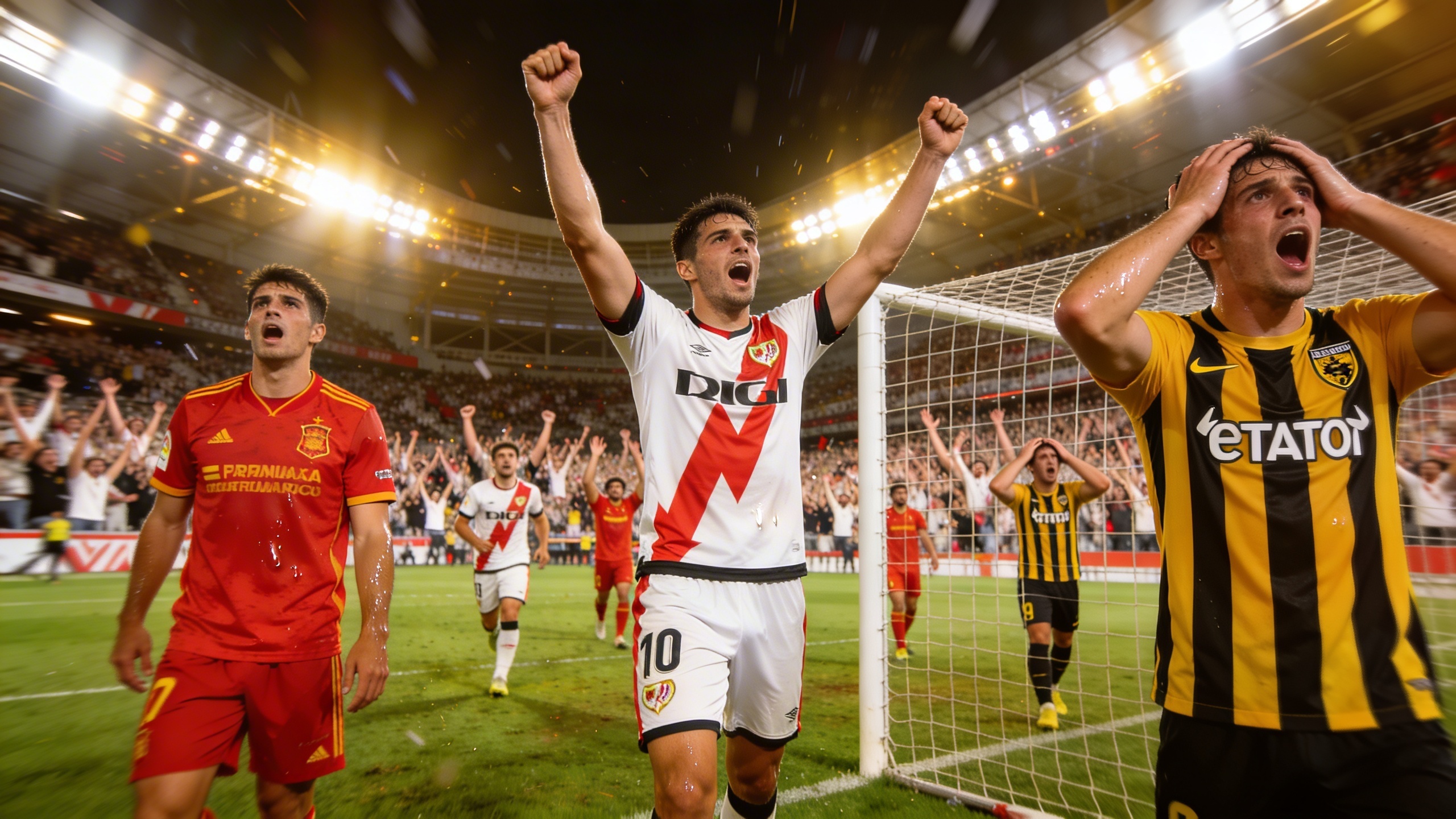 Intensidad y sorpresas en el duelo entre Rayo Vallecano y AEK en la Liga de Conferencia Español.News