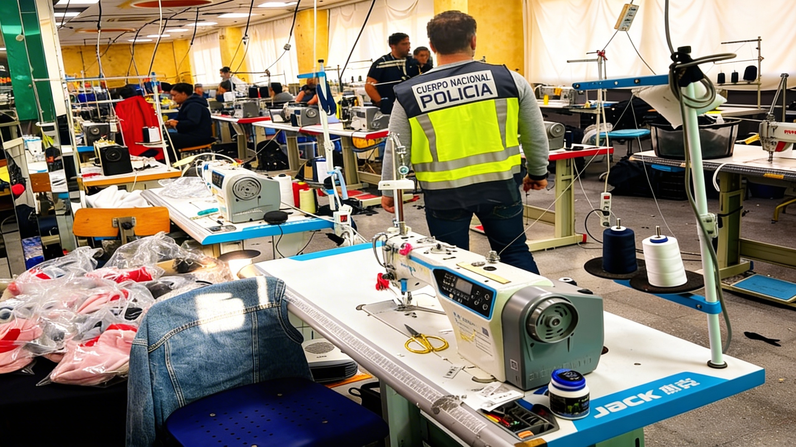 La policía desmantela una fábrica textil ilegal en las afueras de Valencia Español.News