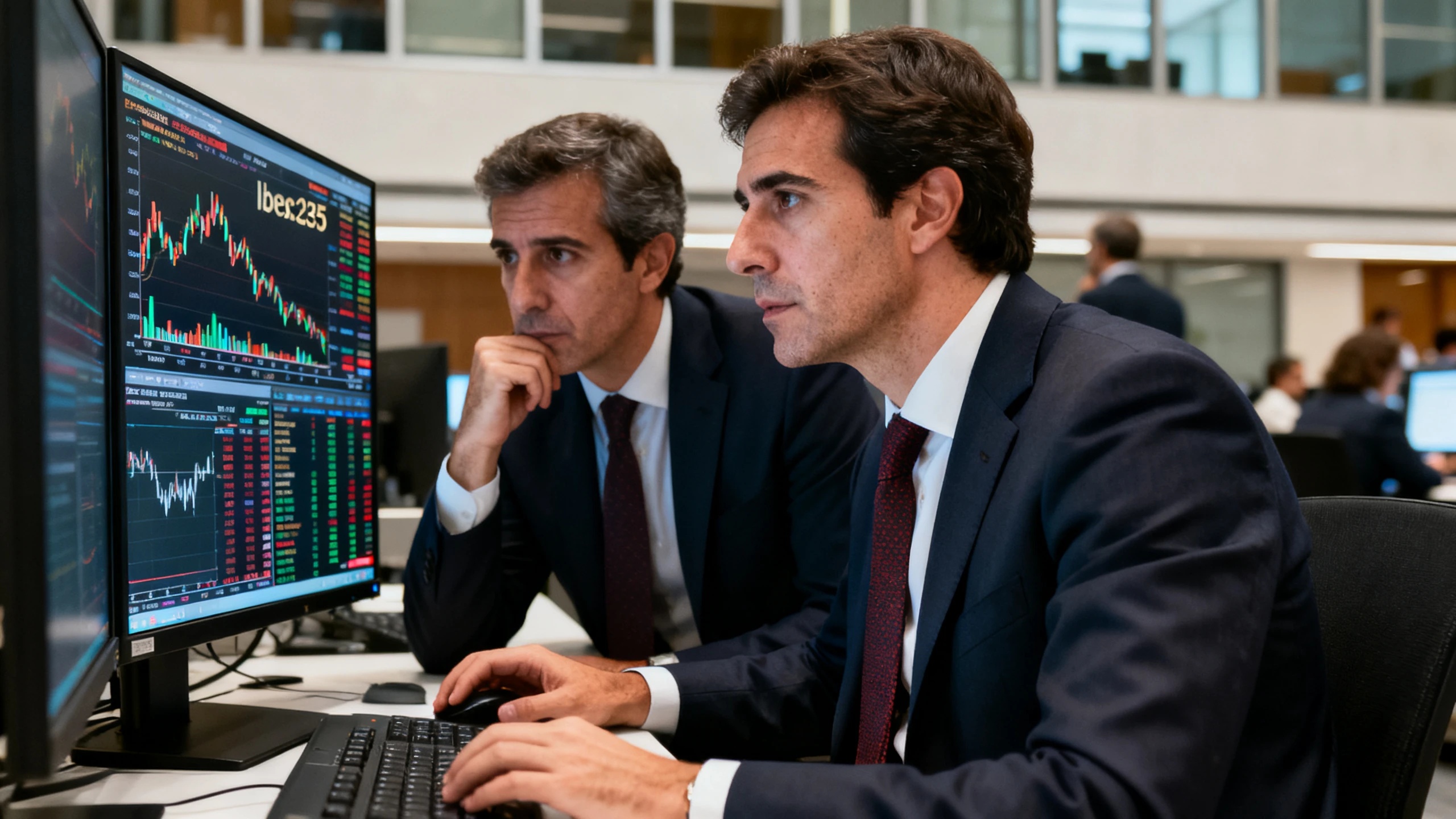 Los mercados españoles reaccionan a la decisión del Banco de Japón y a la situación del petróleo Español.News
