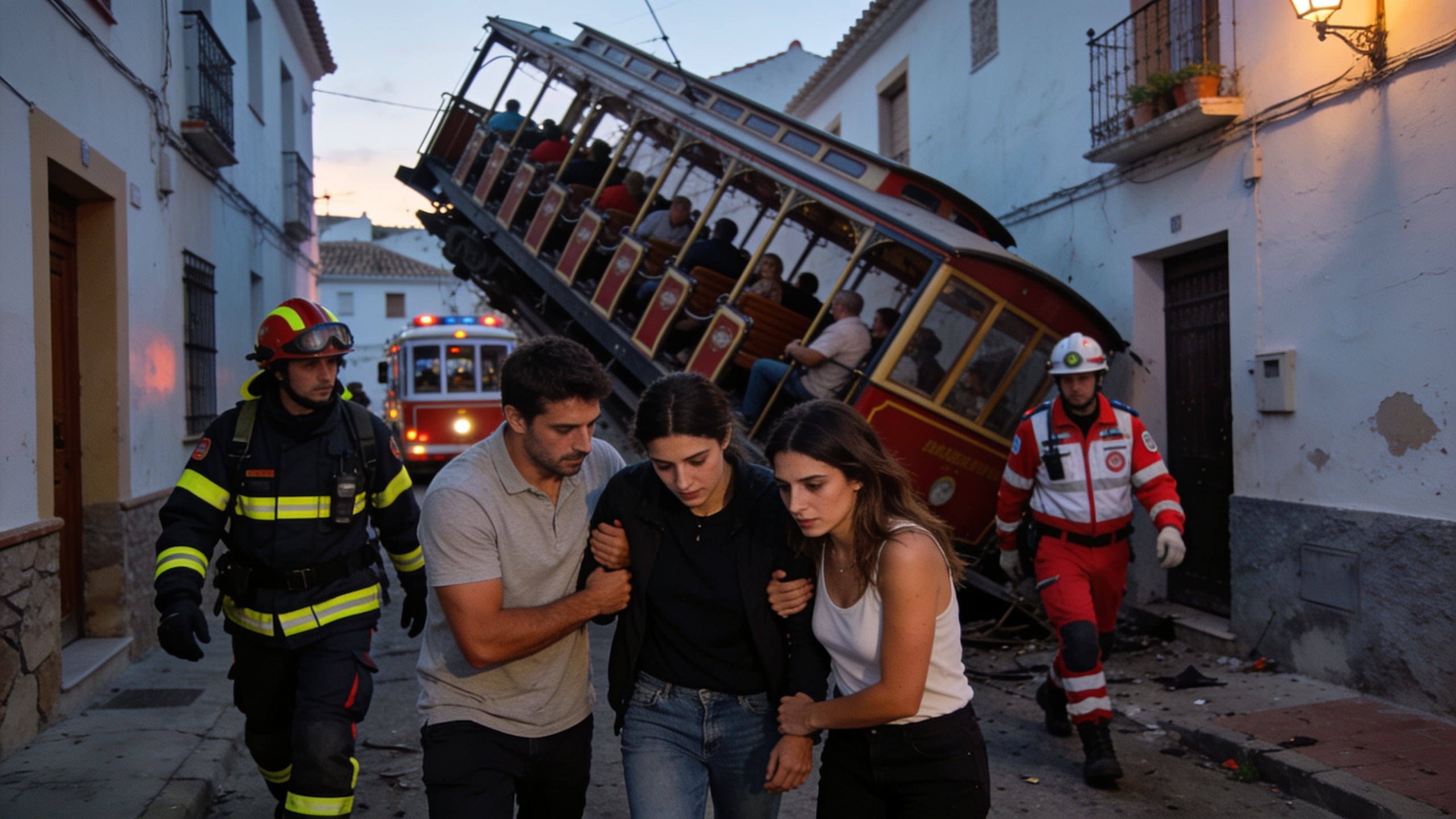 En Cártama, un vagón turístico con participantes de una ruta gastronómica sufrió un accidente Español.News