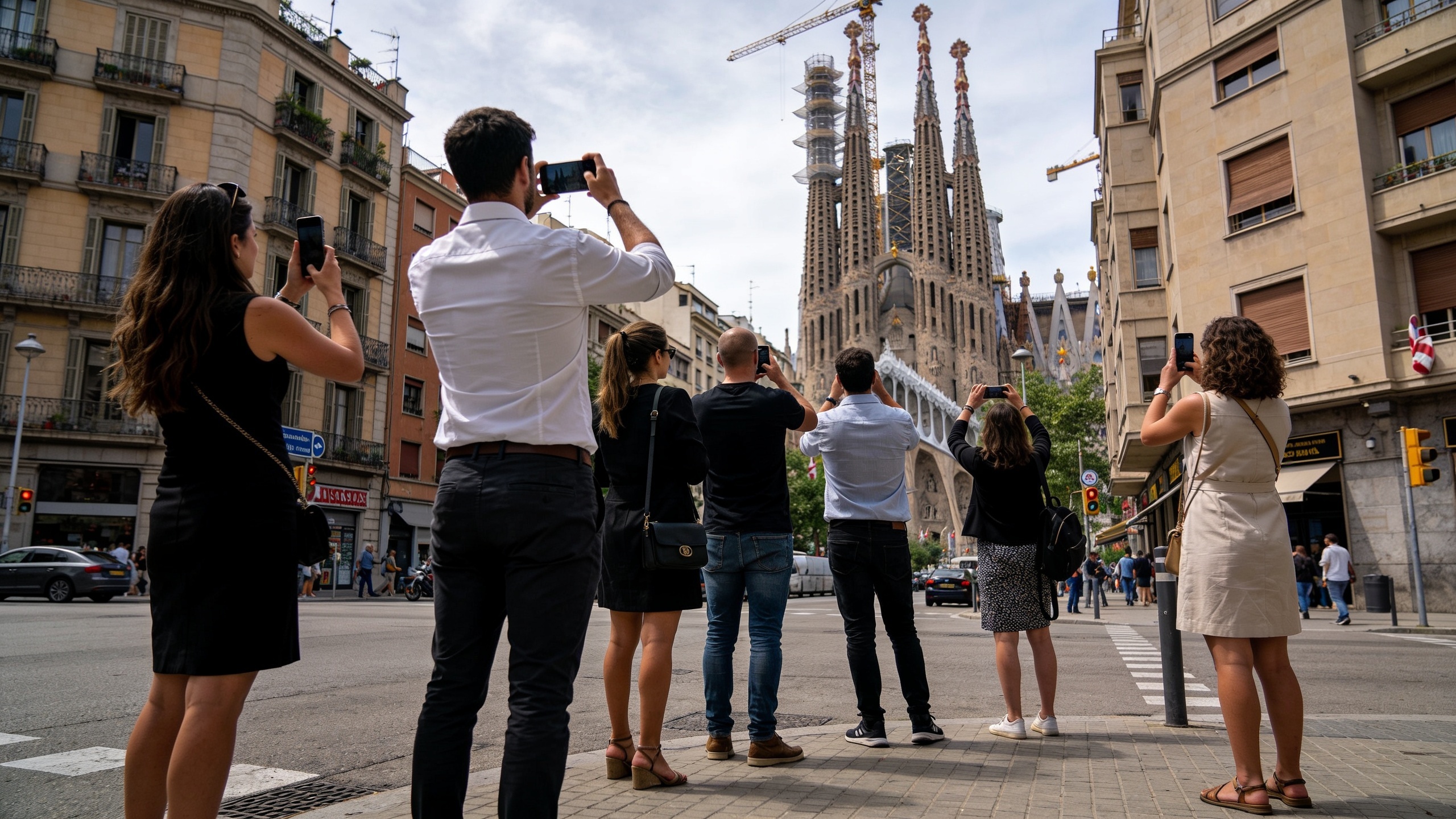 En Barcelona debaten cómo gestionar la avalancha de turistas en la Sagrada Familia Español.News