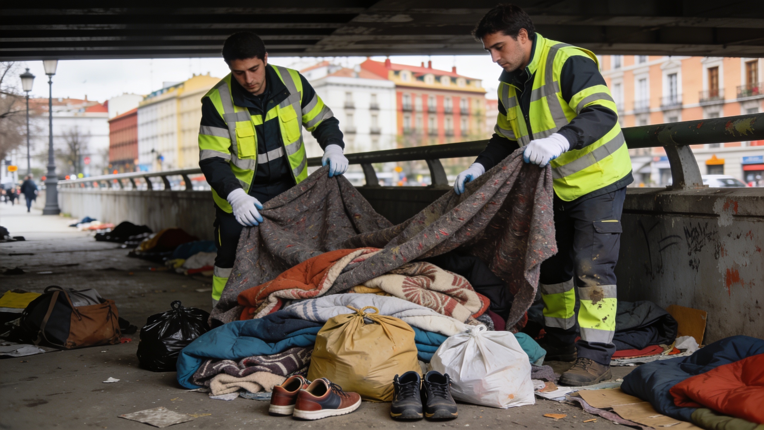 En Madrid cambian el protocolo de limpieza en lugares donde pernoctan personas sin hogar — qué implica esto Español.News