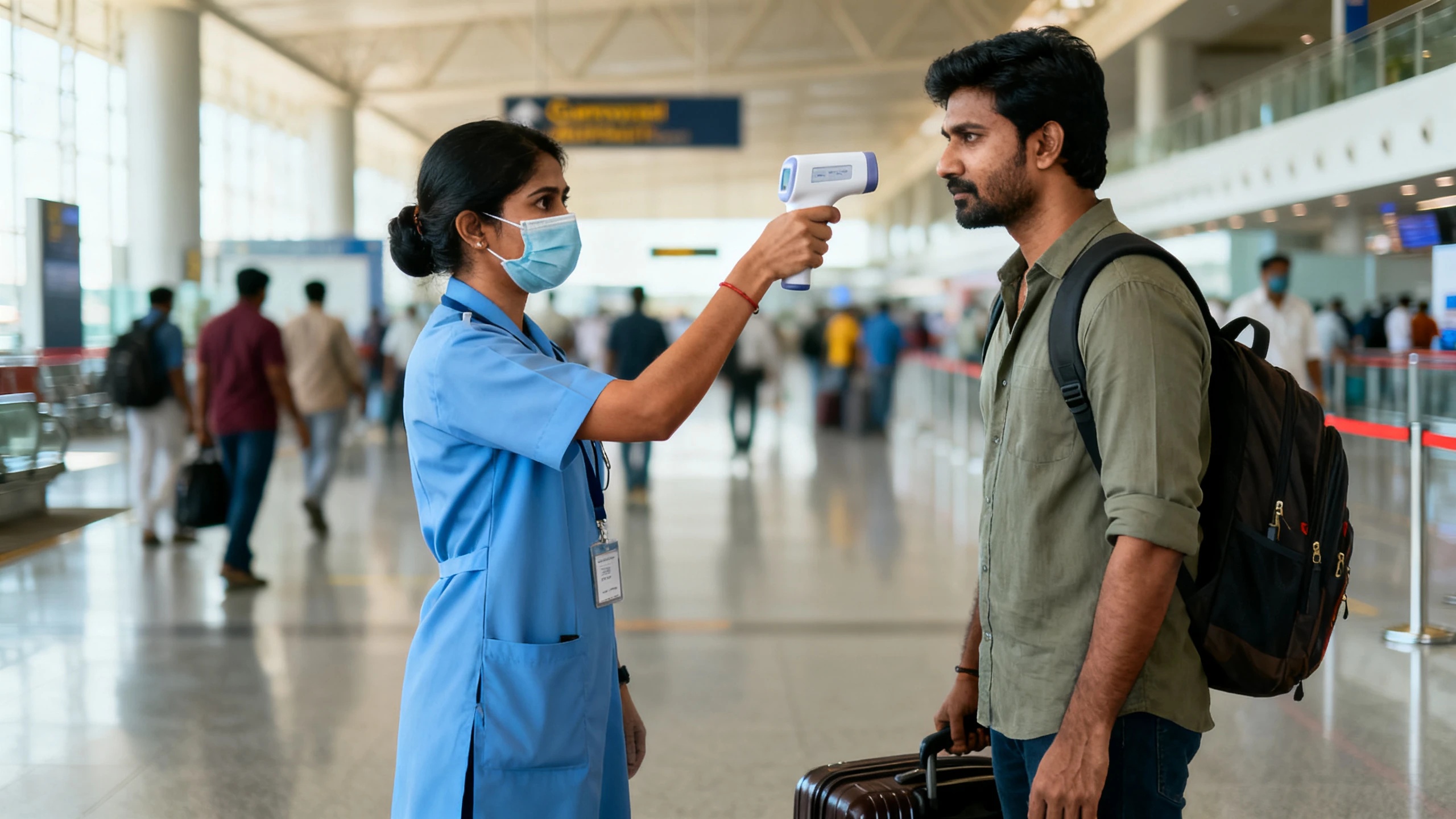 En el aeropuerto de Gannavaram refuerzan los controles para viajeros internacionales Español.News