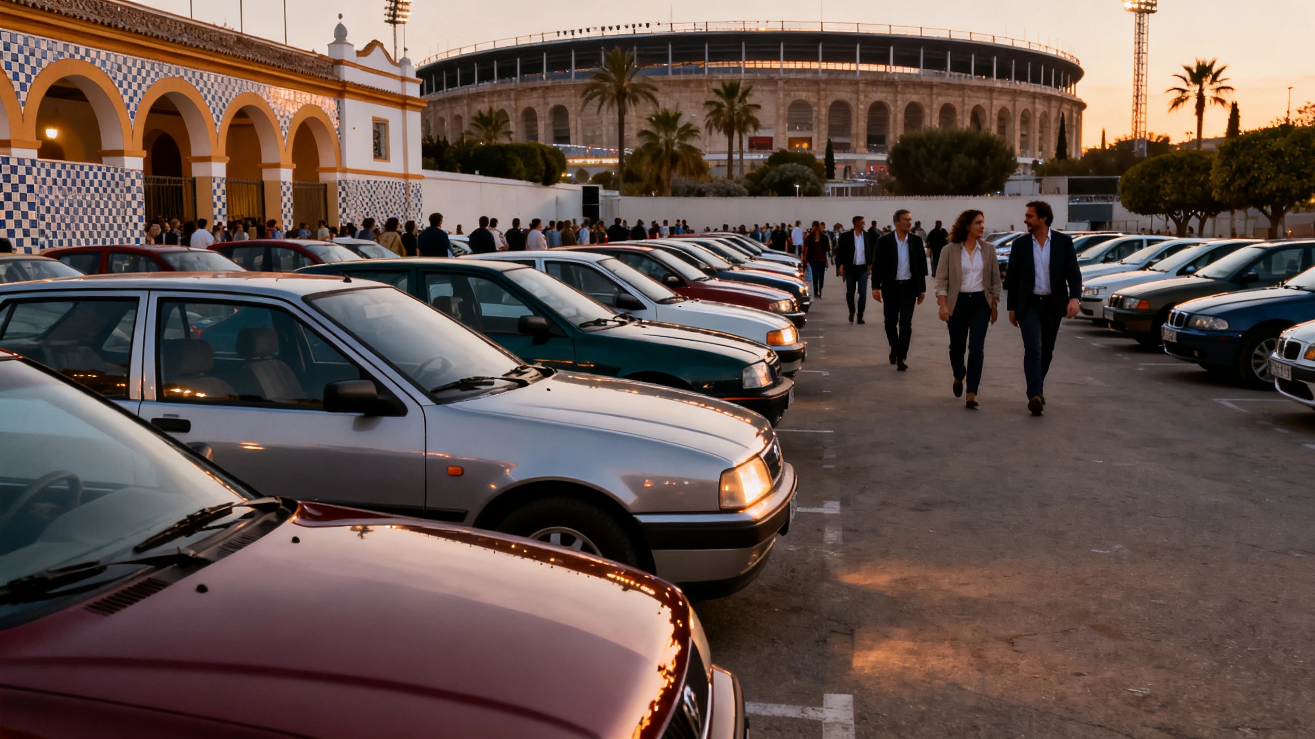 Restricciones y tarifas de aparcamiento en el Estadio de la Cartuja en junio Español.News