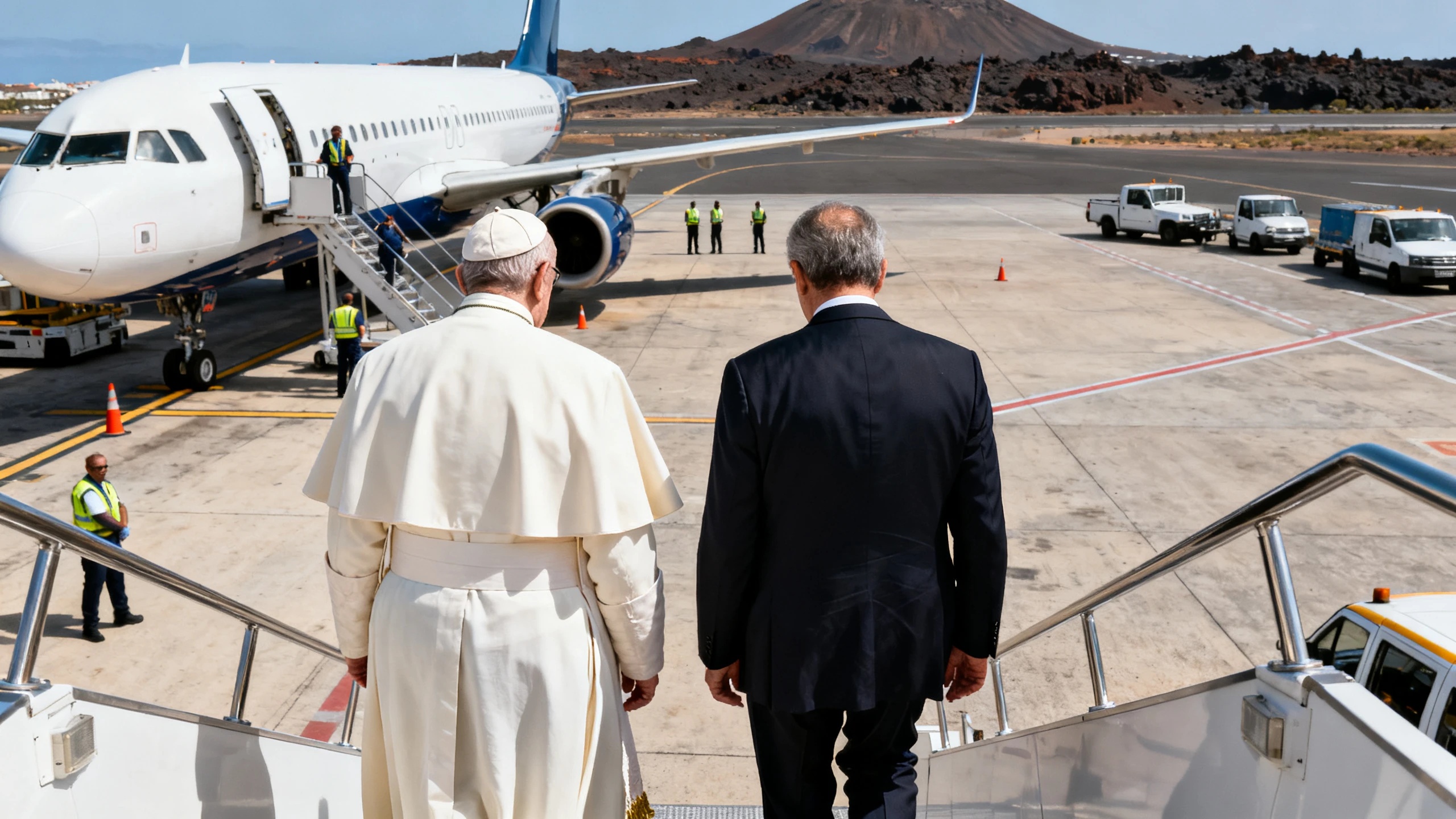 El rey de España ofreció su avión al Pontífice tras un fallo técnico Español.News