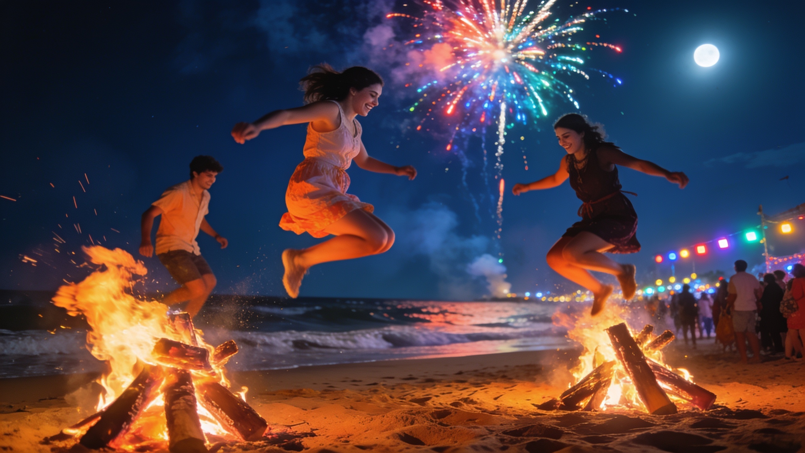 Fuego y rituales marcan la Noche de San Juan en España Español.News