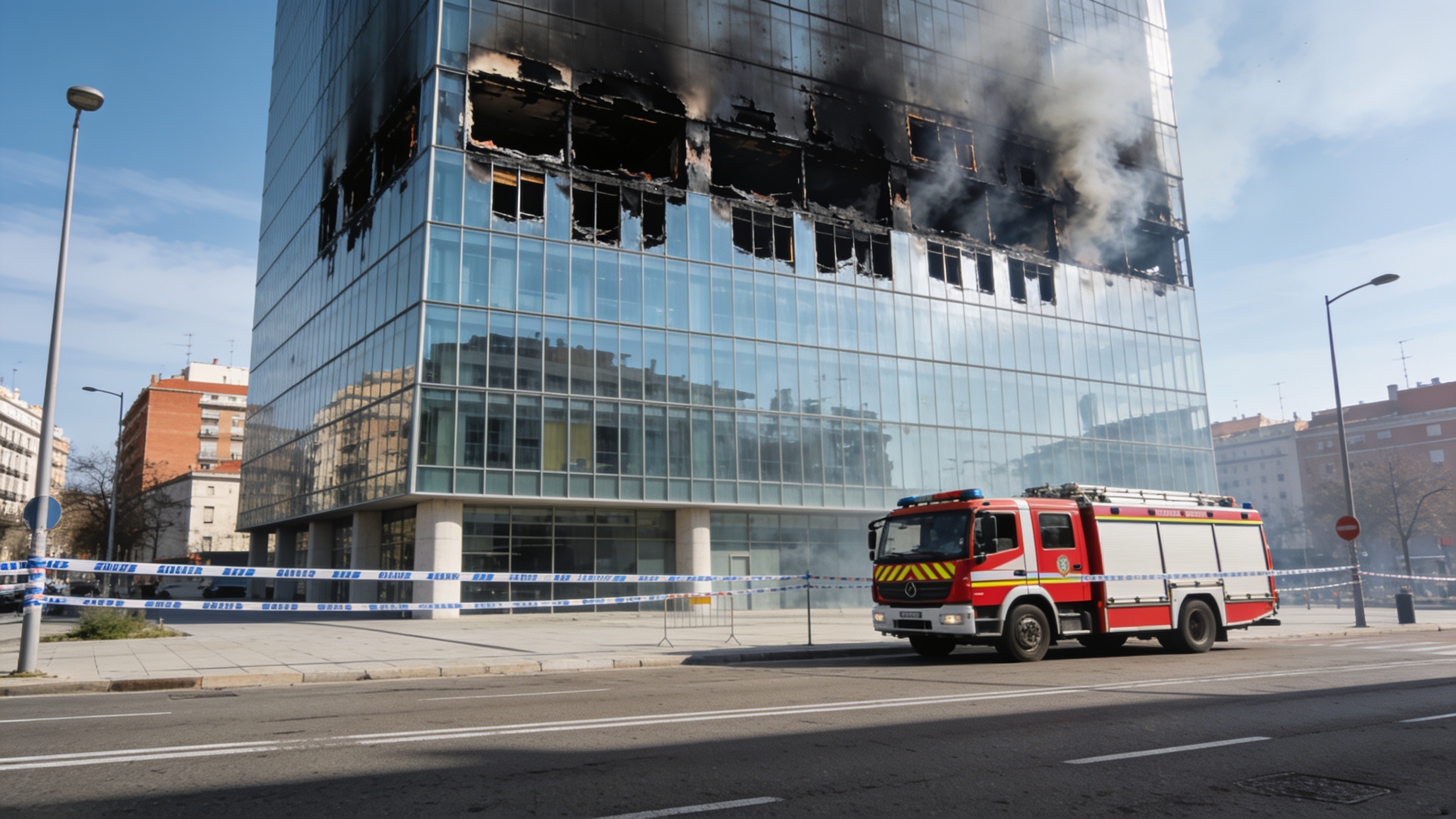 Evacuación urgente en la Torre Moeve tras incendio eléctrico en Madrid Español.News