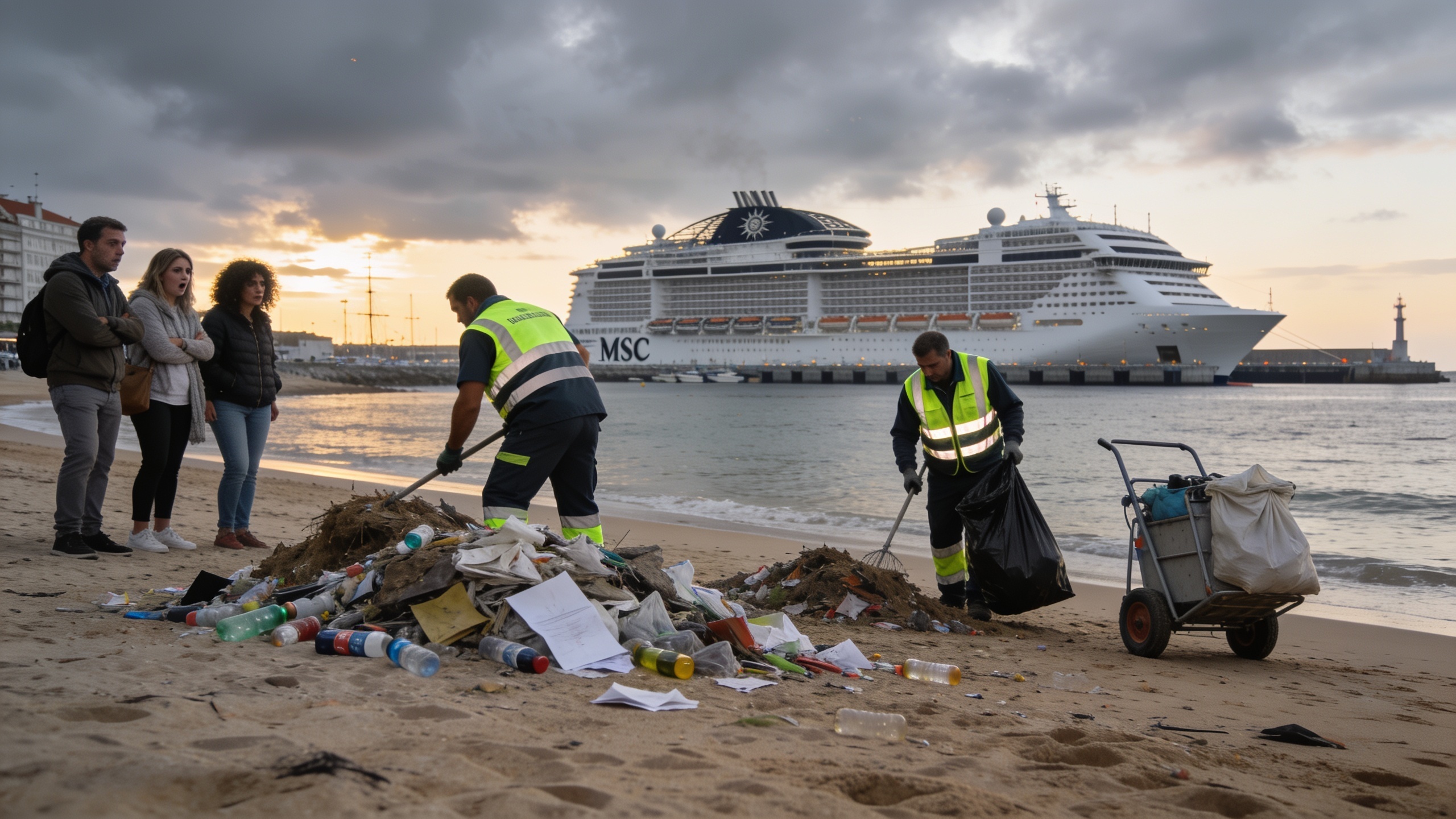 Turistas se sorprenden por el estado de A Coruña tras el San Xoán Español.News