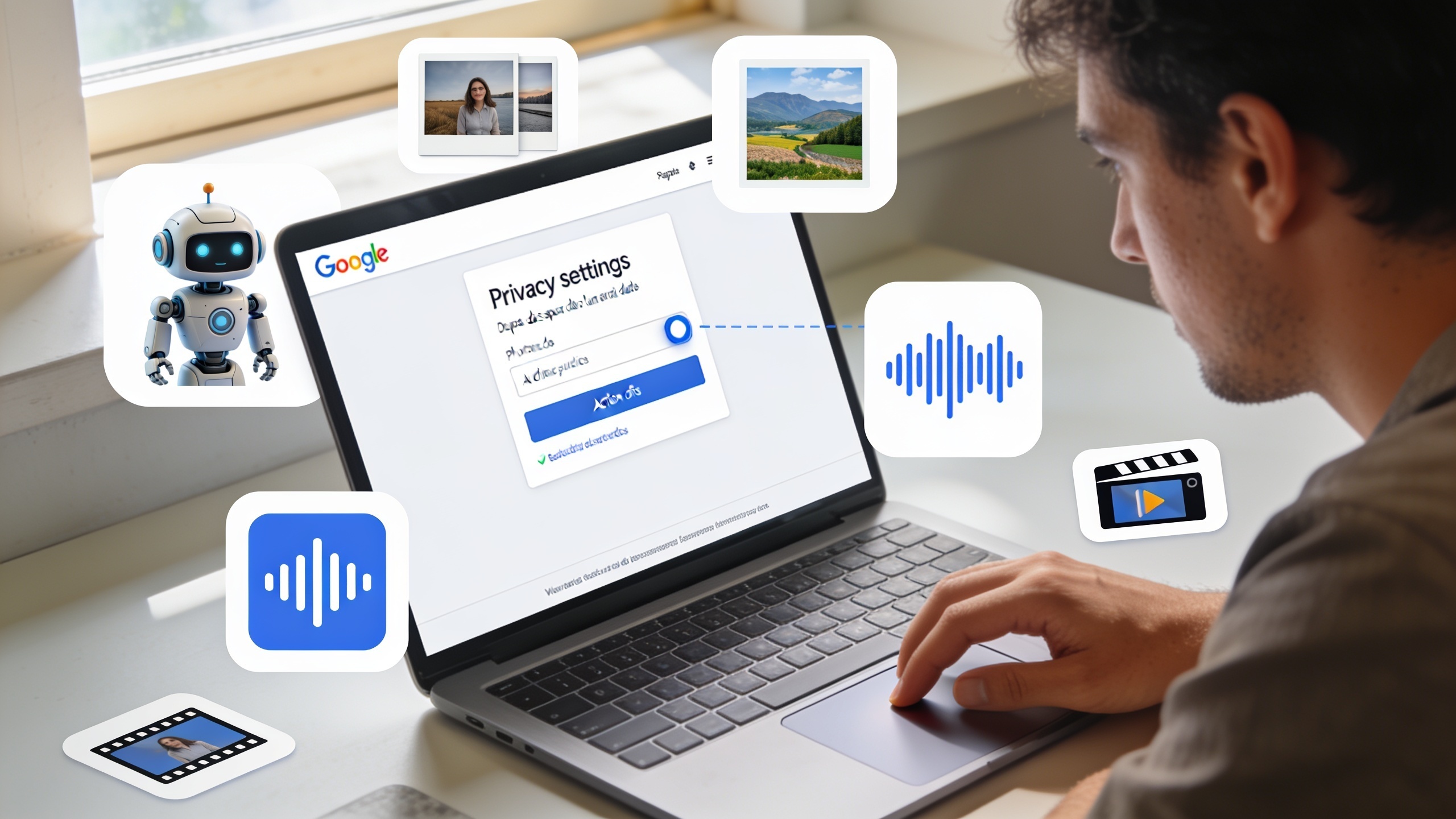 Google activa por defecto el uso de imágenes y audios de búsquedas para entrenar IA Español.News