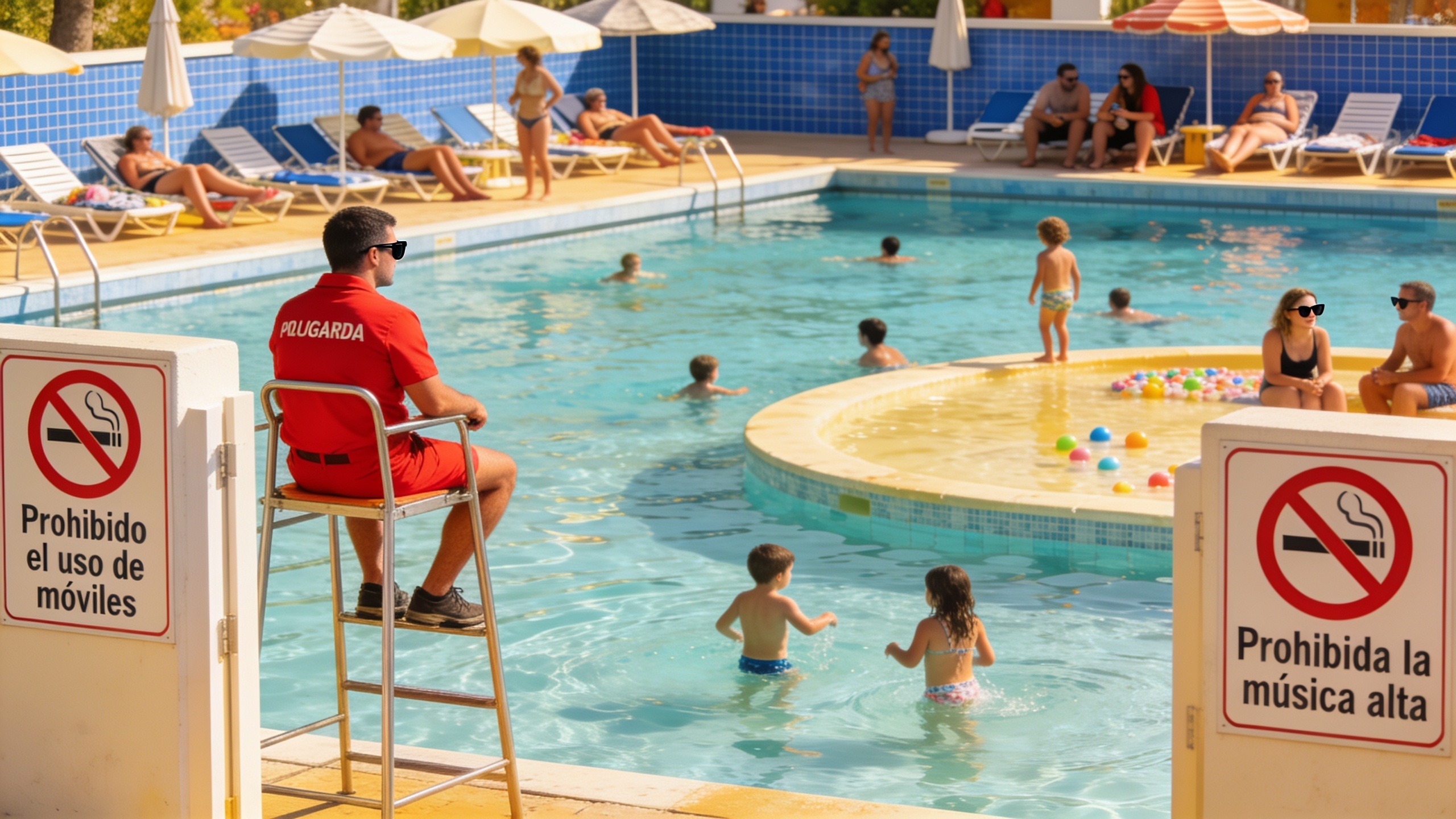 Multas de hasta 1.500 euros por usar mal el móvil en piscinas públicas Español.News