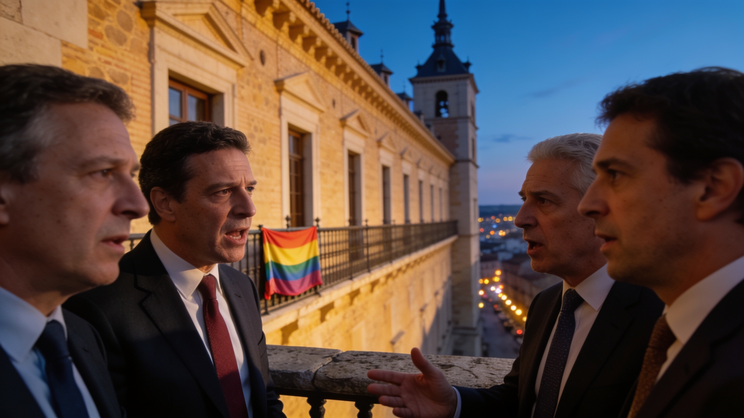Vox permite la bandera arcoíris en Toledo y desata tensión con el PP Español.News