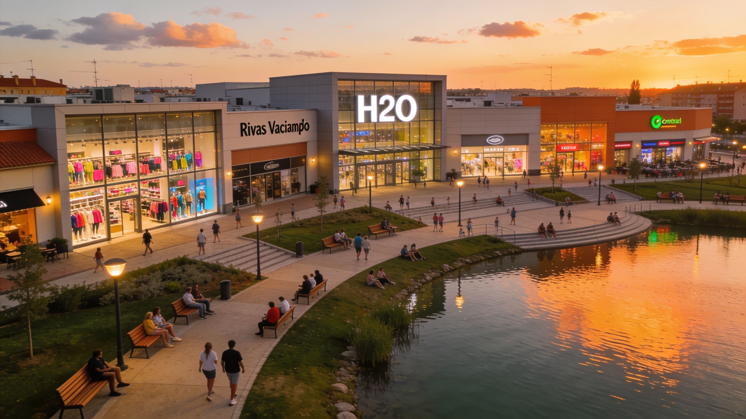 El centro comercial H2O reabre su lago y suma nuevas tiendas para el verano Español.News