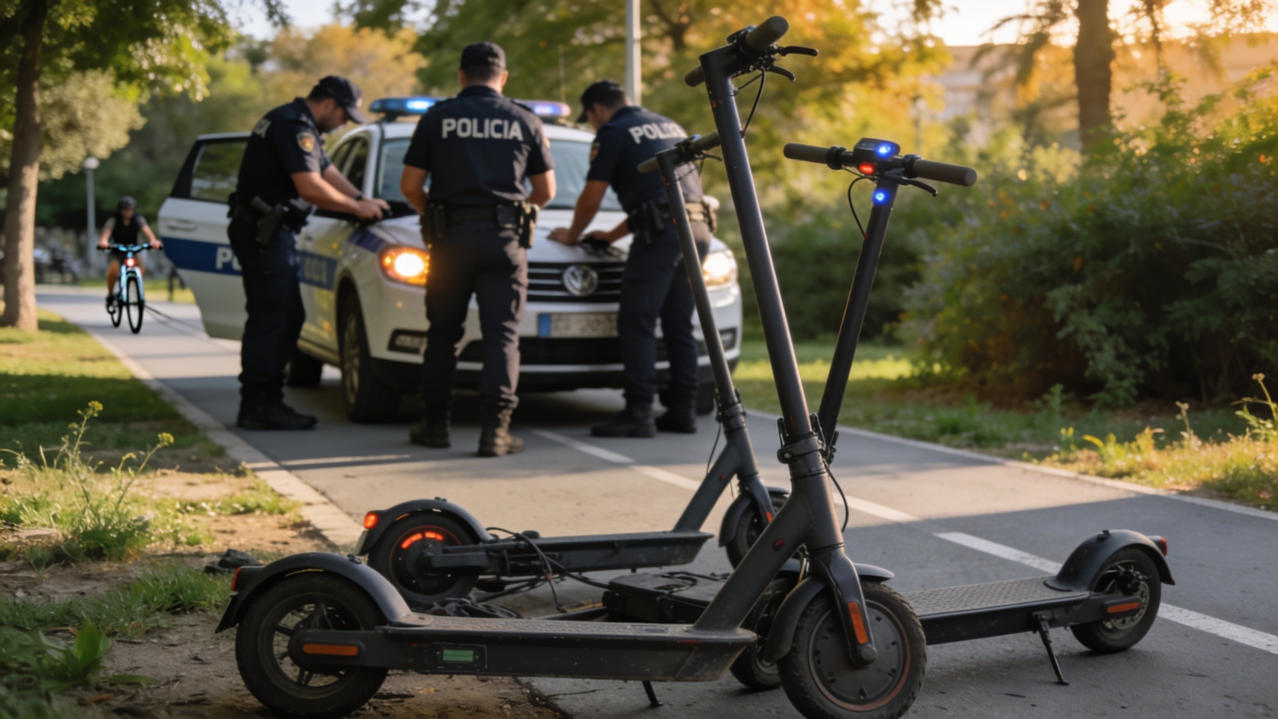La Policía Local frena una concentración ilegal de patinetes eléctricos en Valencia Español.News